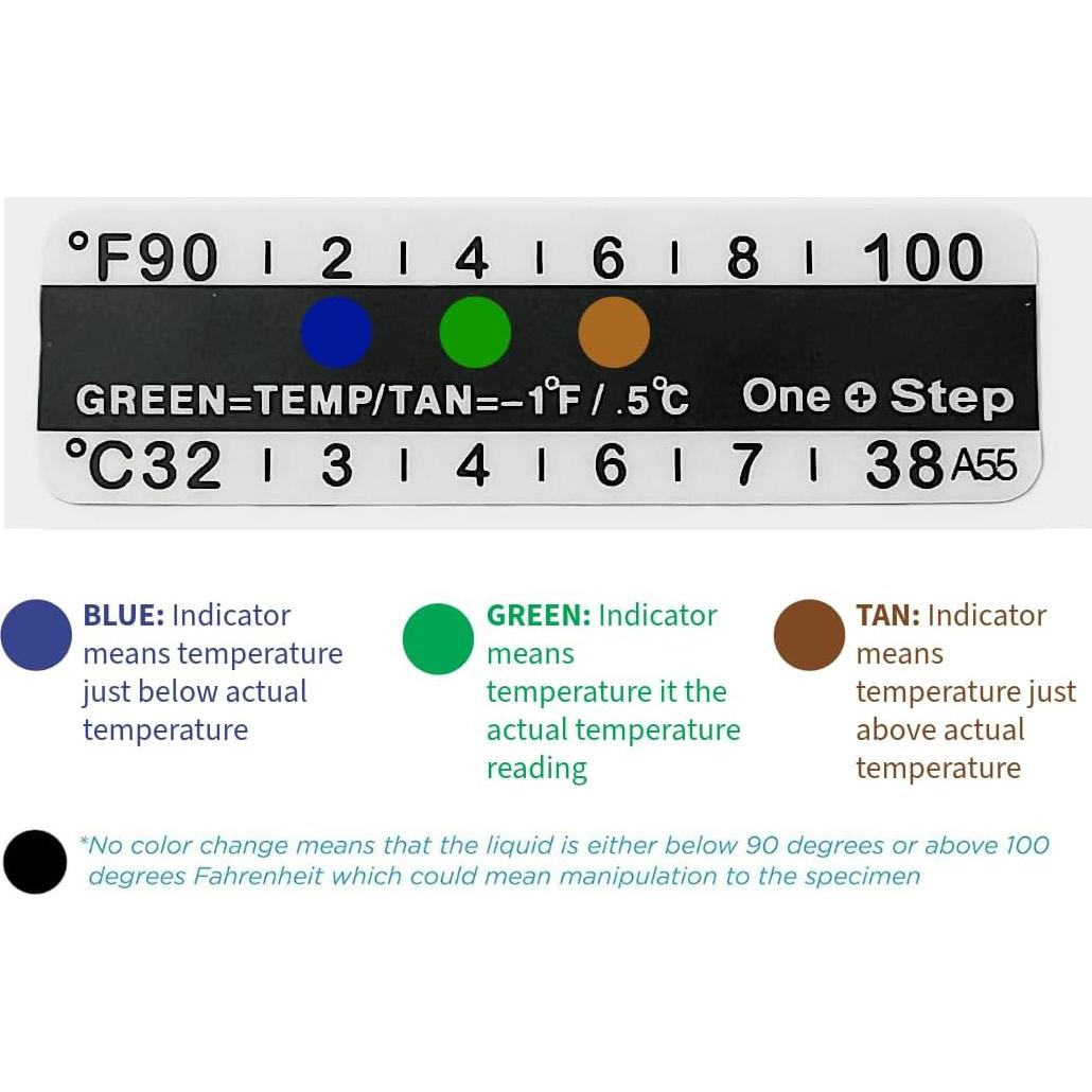 Tiras de Prueba de Temperatura de Orina One Step - 10 Unidades