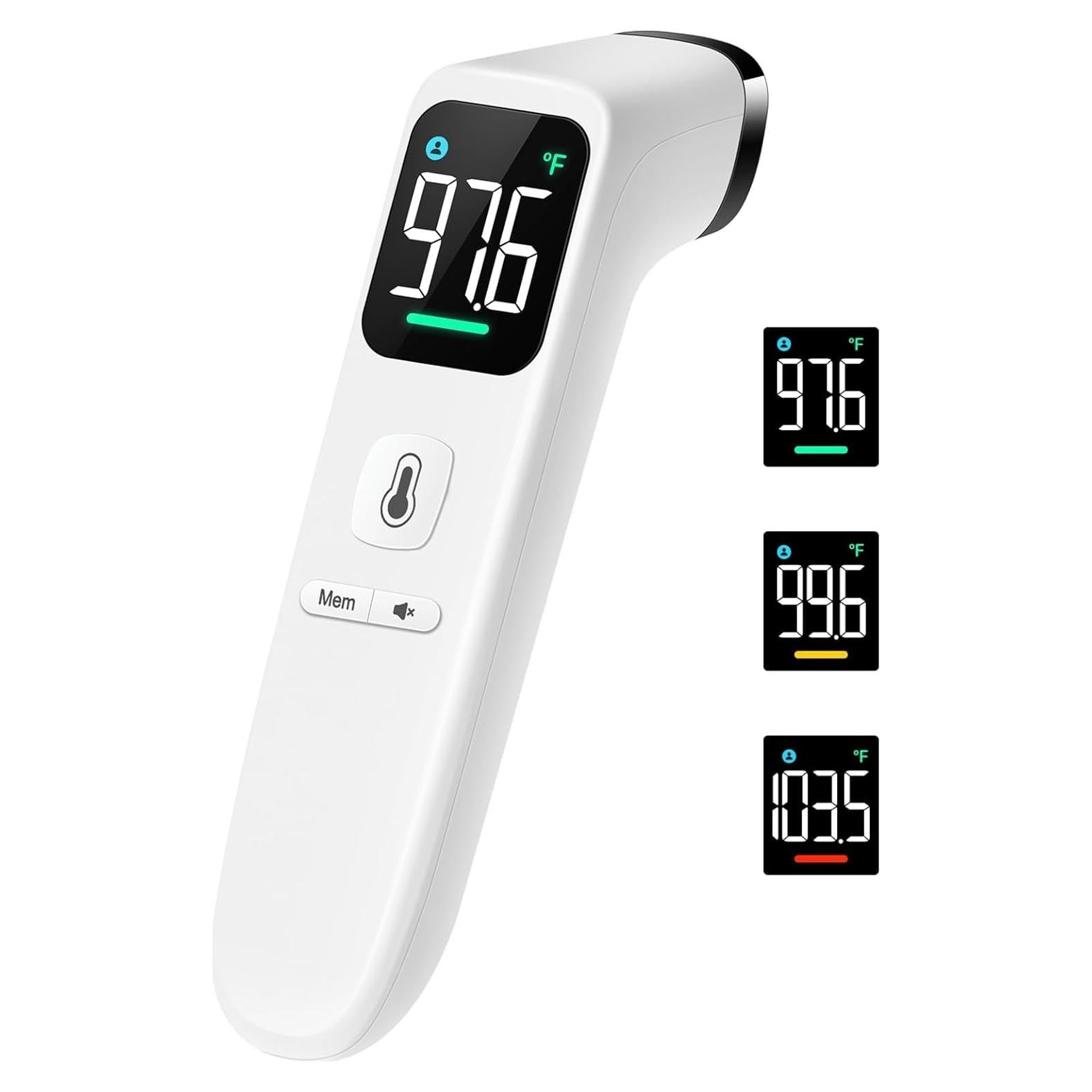 Termómetro Sin Contacto Viproud FC-IR202-LED Blanco, Rápido y Preciso