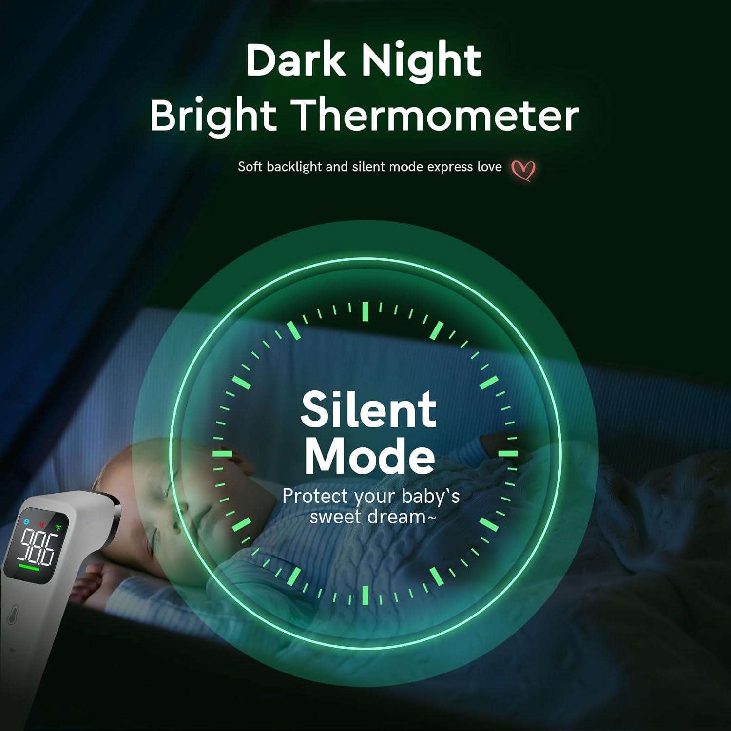 Termómetro Sin Contacto Viproud FC-IR202-LED Blanco, Rápido y Preciso