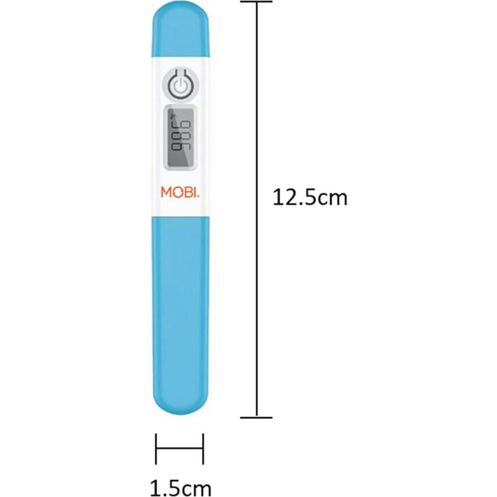 MOBI - Digital Health Thermometer - Oral, Underarm, and Rectal Thermometer for Adults and Children - Thermometer for Fever - Rectum and Armpit Reading for Baby, Children and Adults - 1 Pack