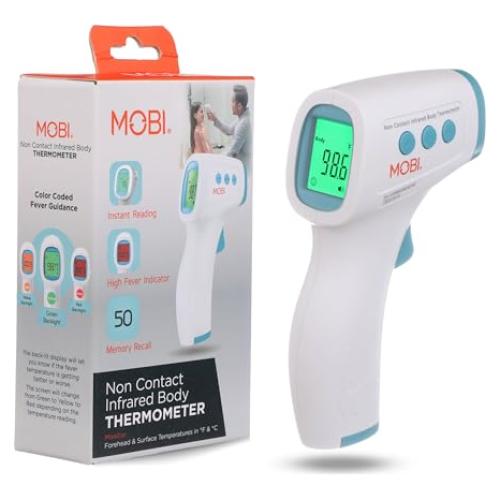 Termómetro Digital Infrarrojo MOBI Sin Contacto para Bebés y Adultos