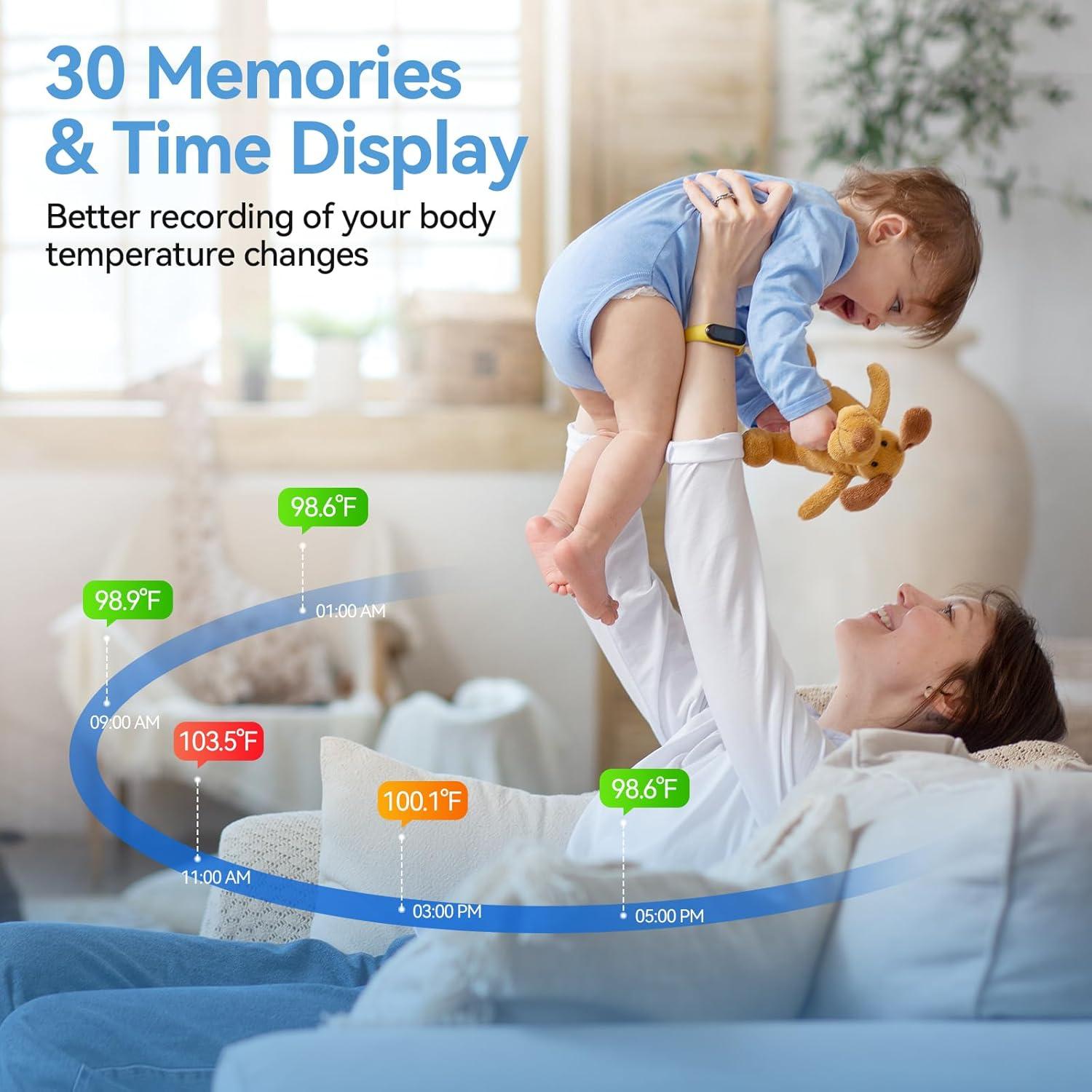 Termómetro Digital VOLUETH 3 en 1 para Bebés y Adultos