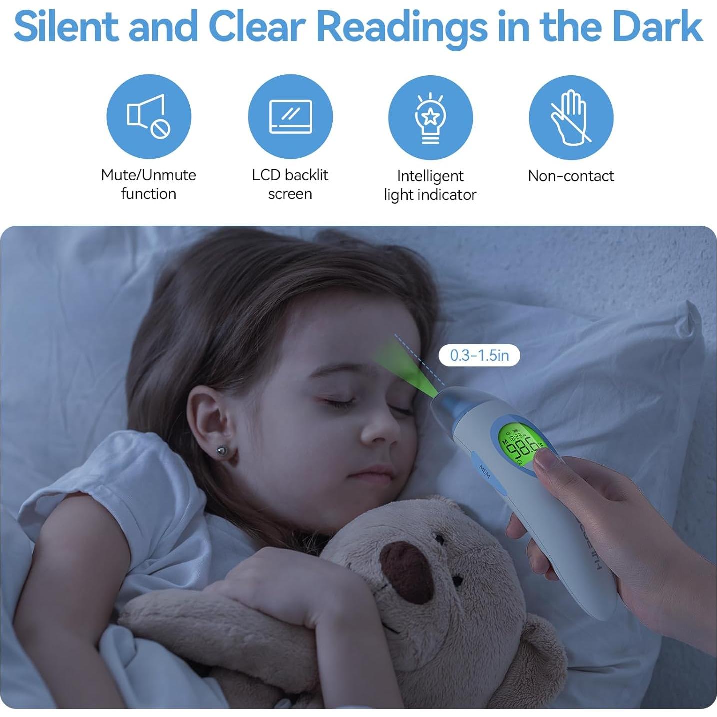 Termómetro Digital VOLUETH 3 en 1 para Bebés y Adultos