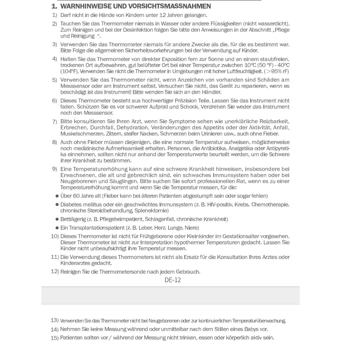 Termómetro Infrarrojo ELERA AOJ-20A para Bebés y Adultos