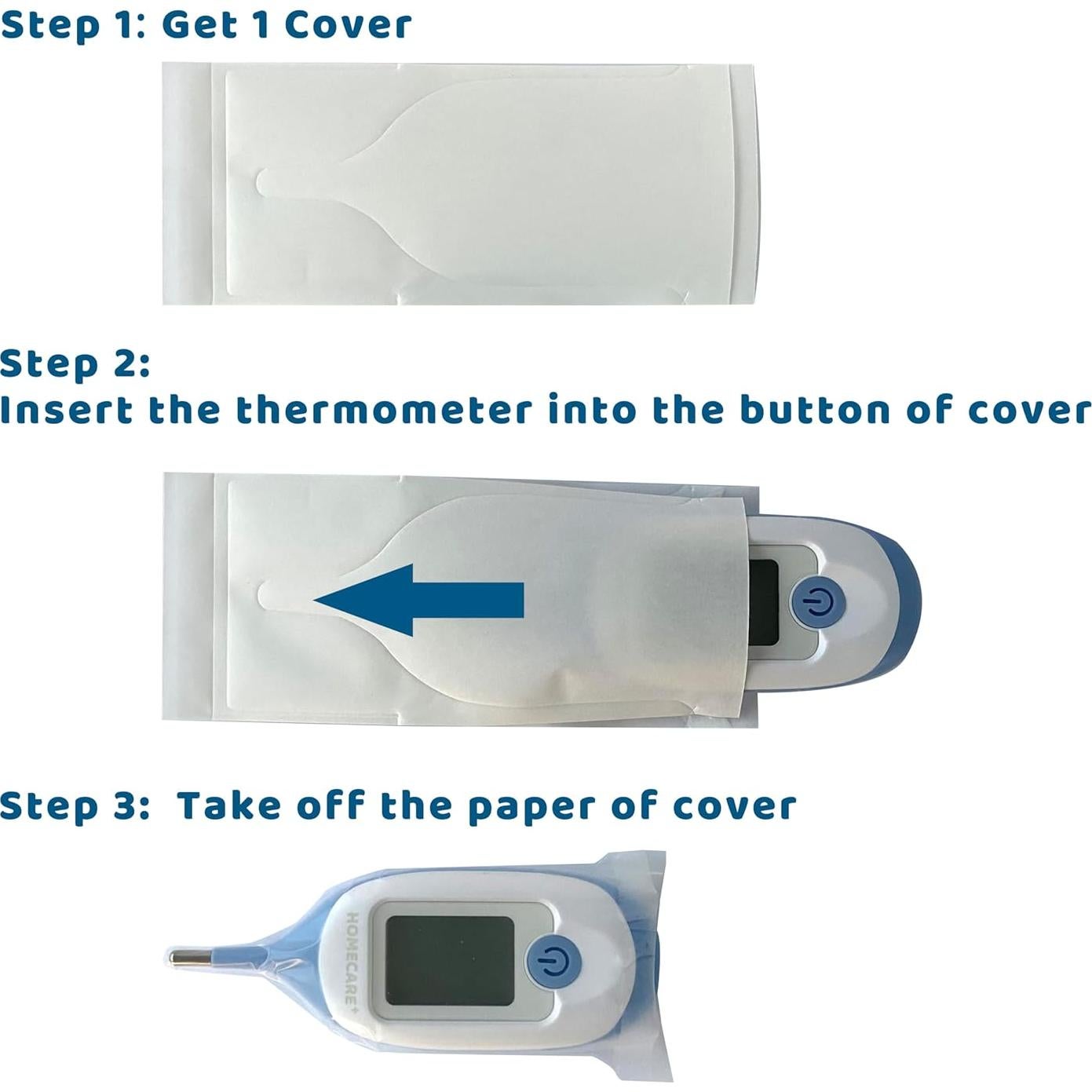 Cubiertas desechables para termómetros rectales PAPA-MEET - 100 pcs