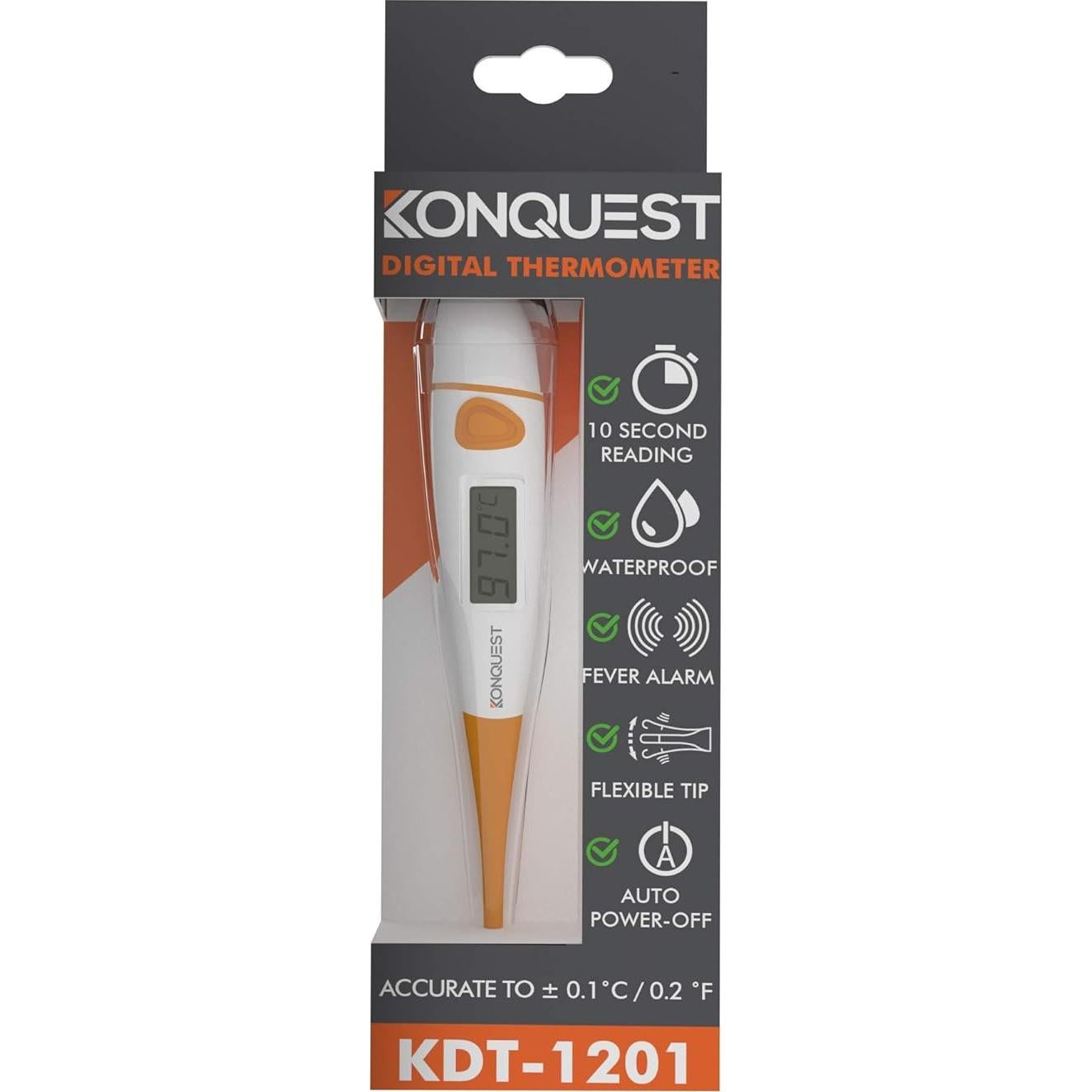 Termómetro Digital Konquest KDT-1201 Rápido y Preciso 10s