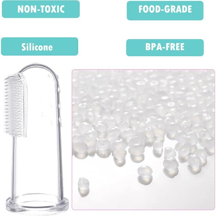 Cepillo de Dedo Jochebed para Bebés - 3 Piezas de Silicona