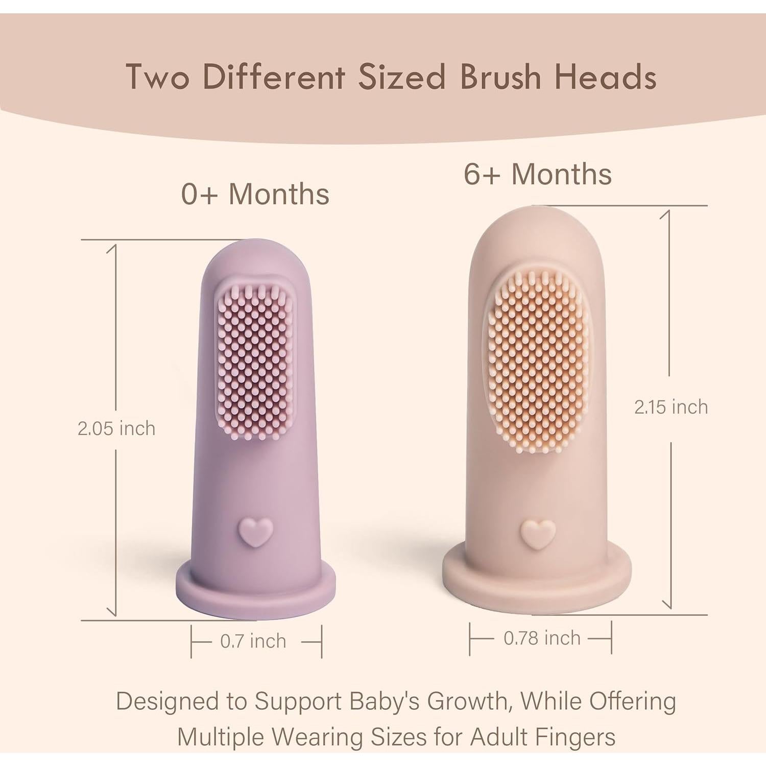 Kit de Cepillos de Dientes para Bebés Moonkie - 4 Pcs