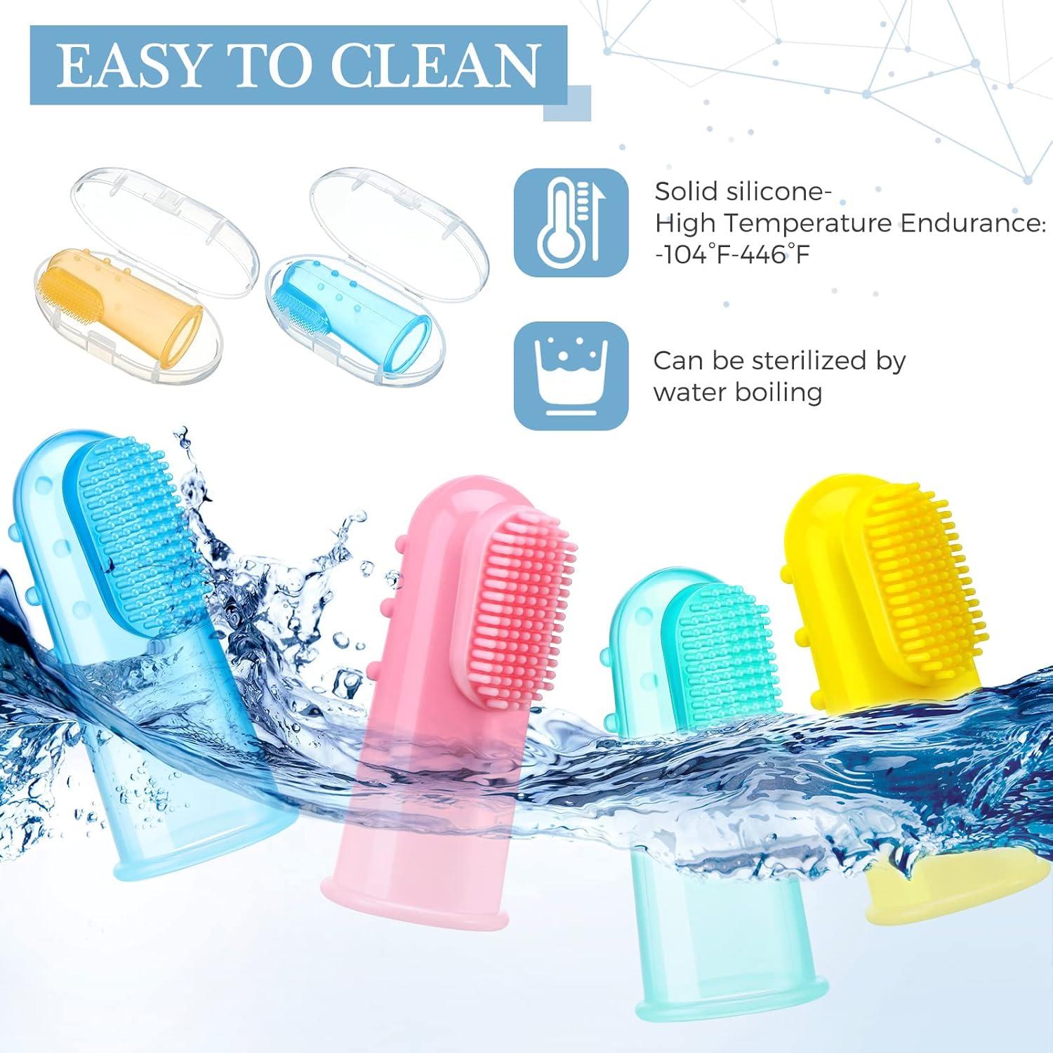 Cepillos de Dedo para Bebés Zopeal - 8 Piezas de Silicona