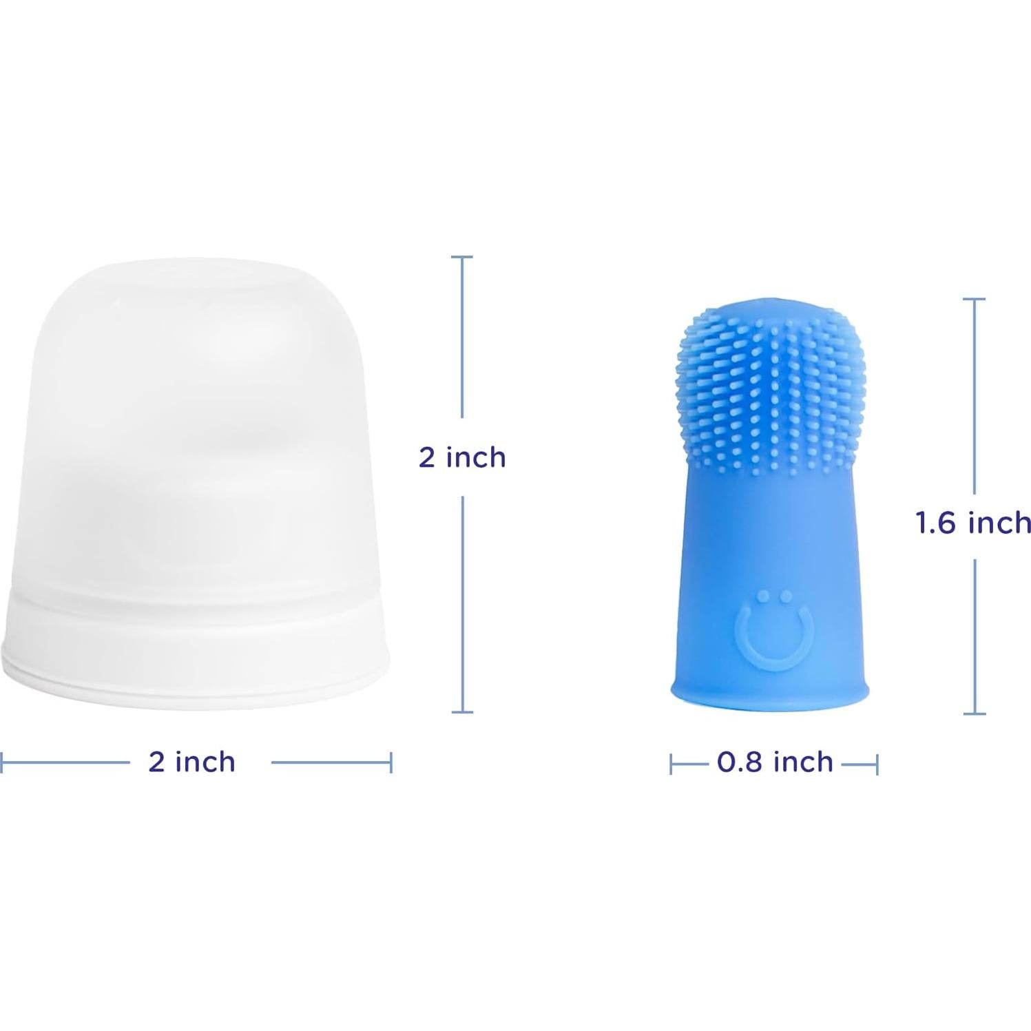 Cepillo de Dientes para Dedos Ubbi Baby con Estuche - Azul