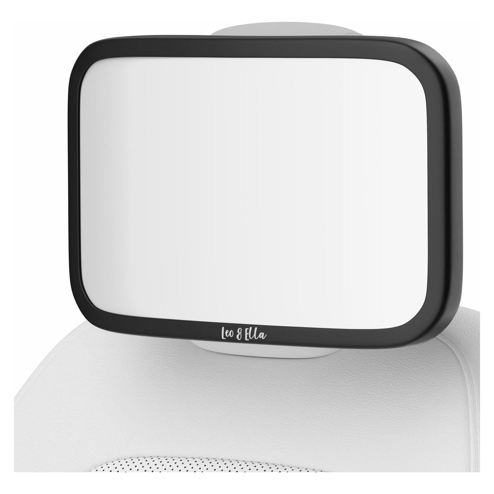 Espejo de Auto para Bebé Leo y Ella Extra Grande Irrompible