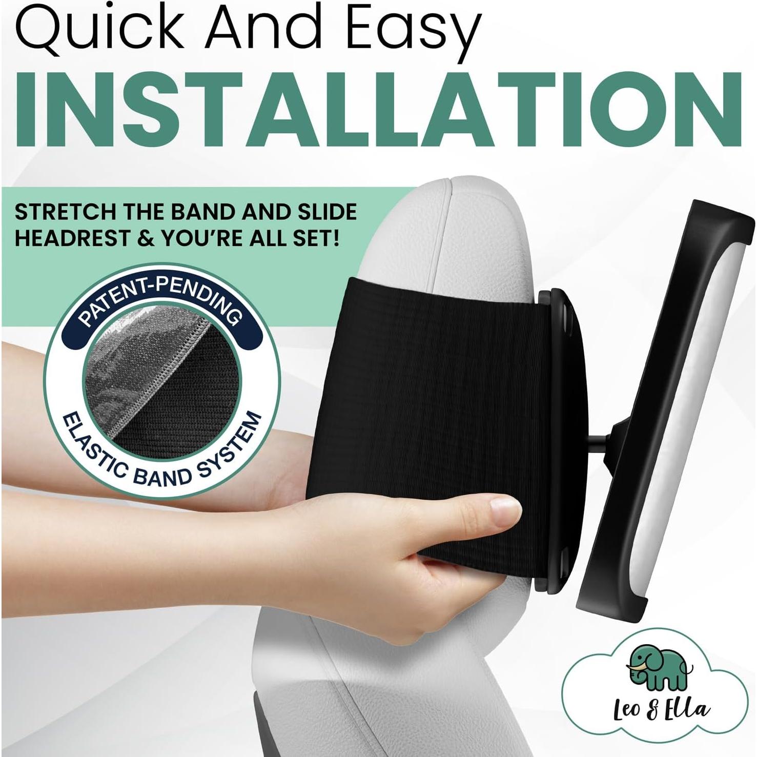 Espejo de Auto para Bebé Leo y Ella Extra Grande Irrompible