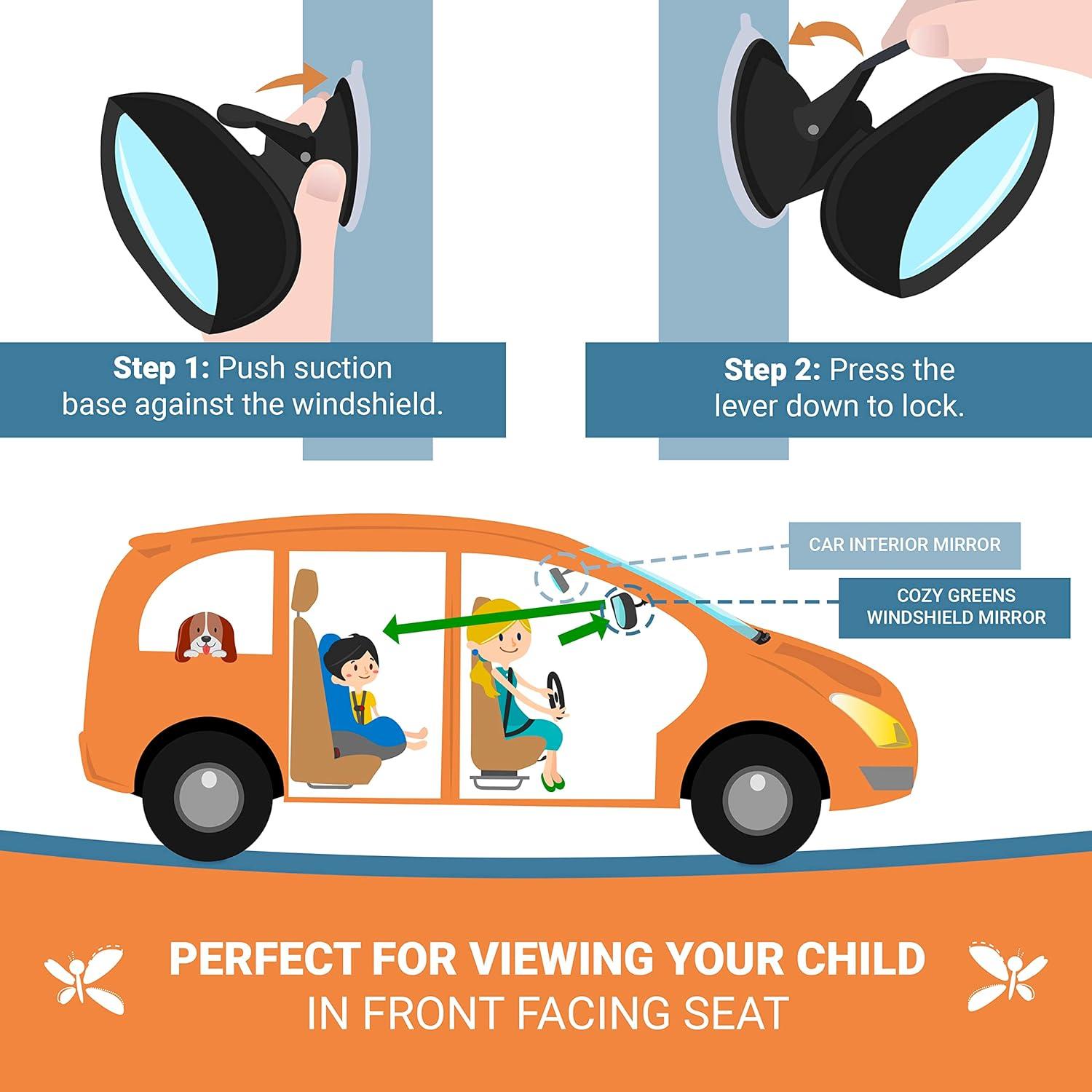 Espejo Retrovisor Parabrisas Frontal COZY GREENS 164g