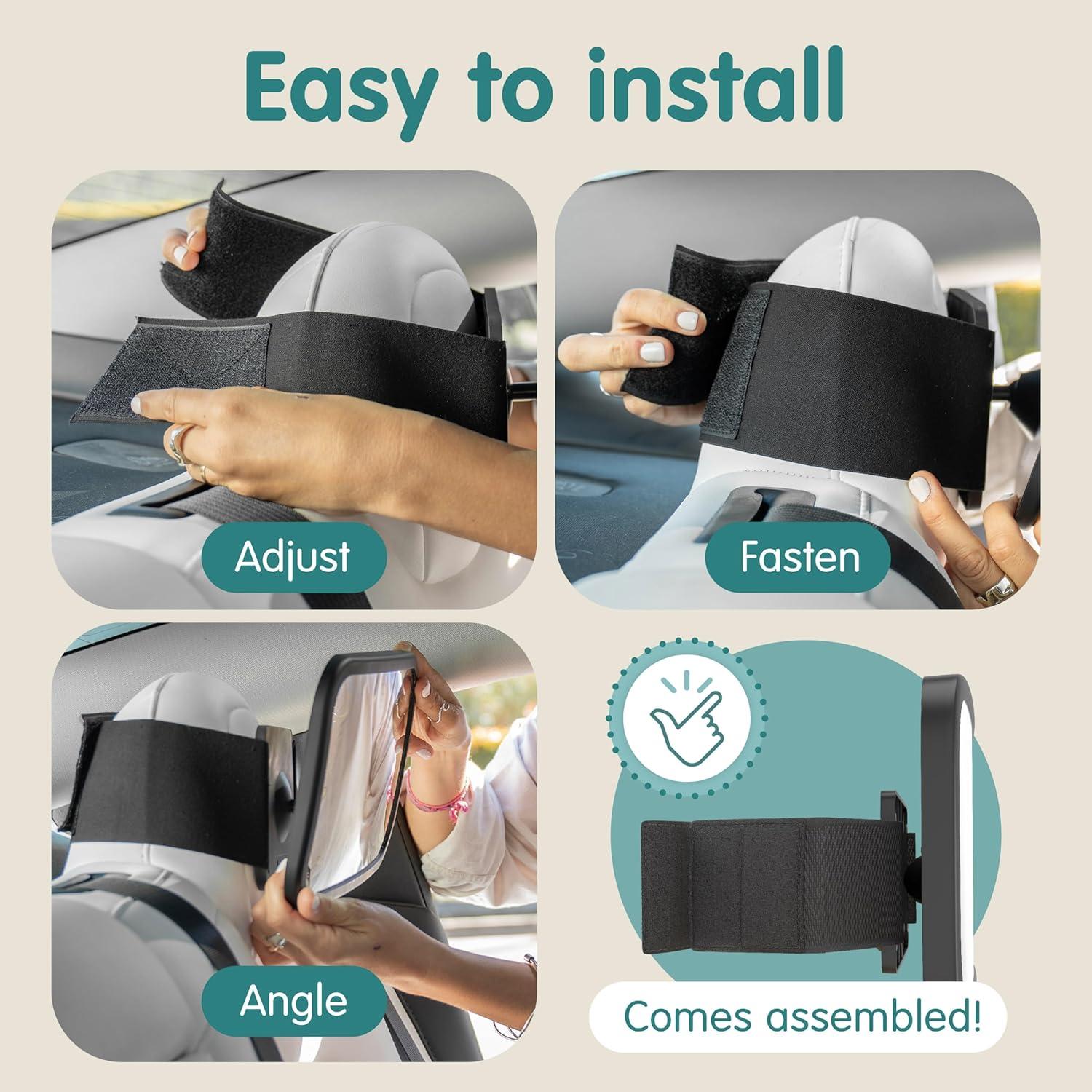 Espejo para Bebé Onco con Reposacabezas Fijo 24.4x17.3cm