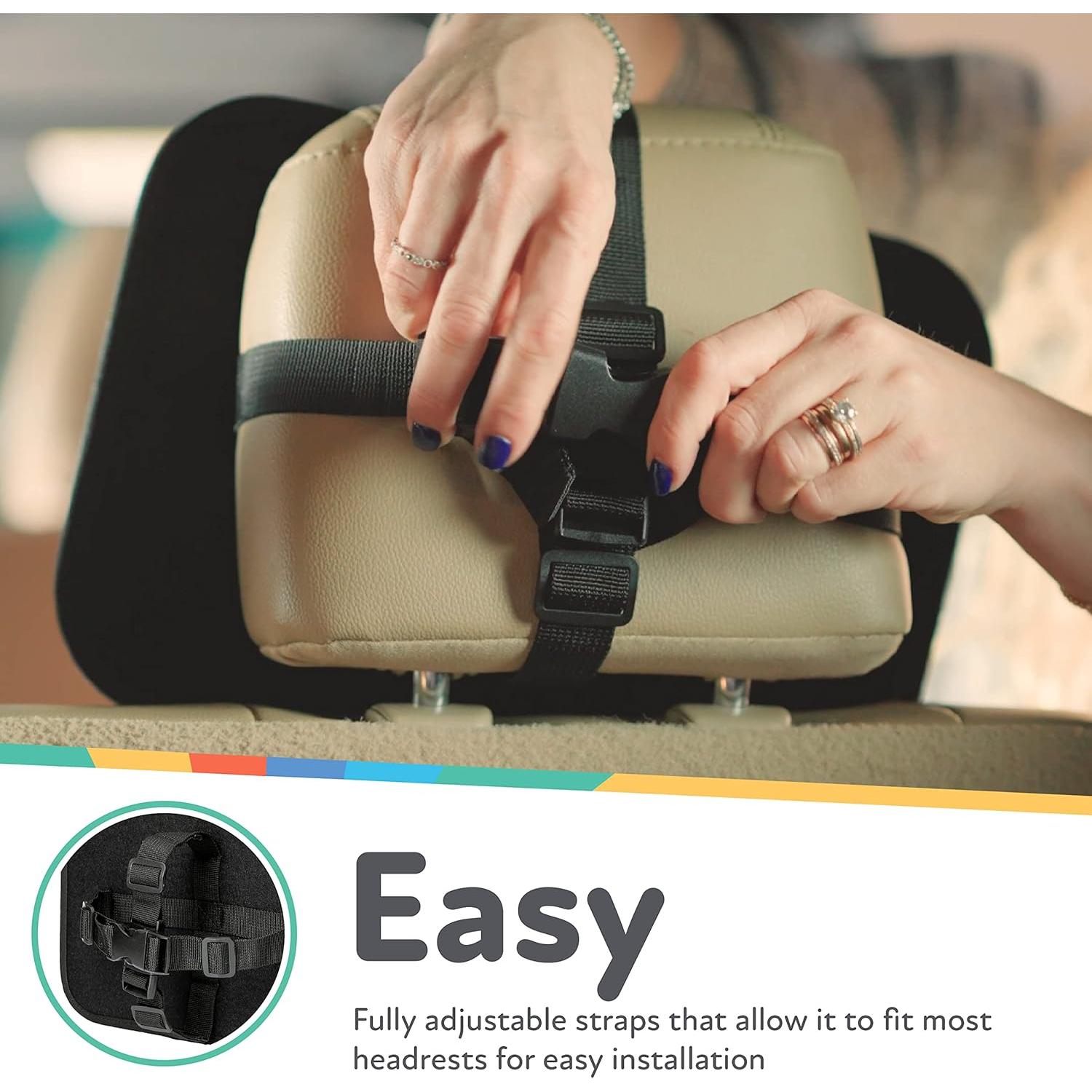 Espejo para Bebés Nuby en Asiento Trasero Ajustable Negro