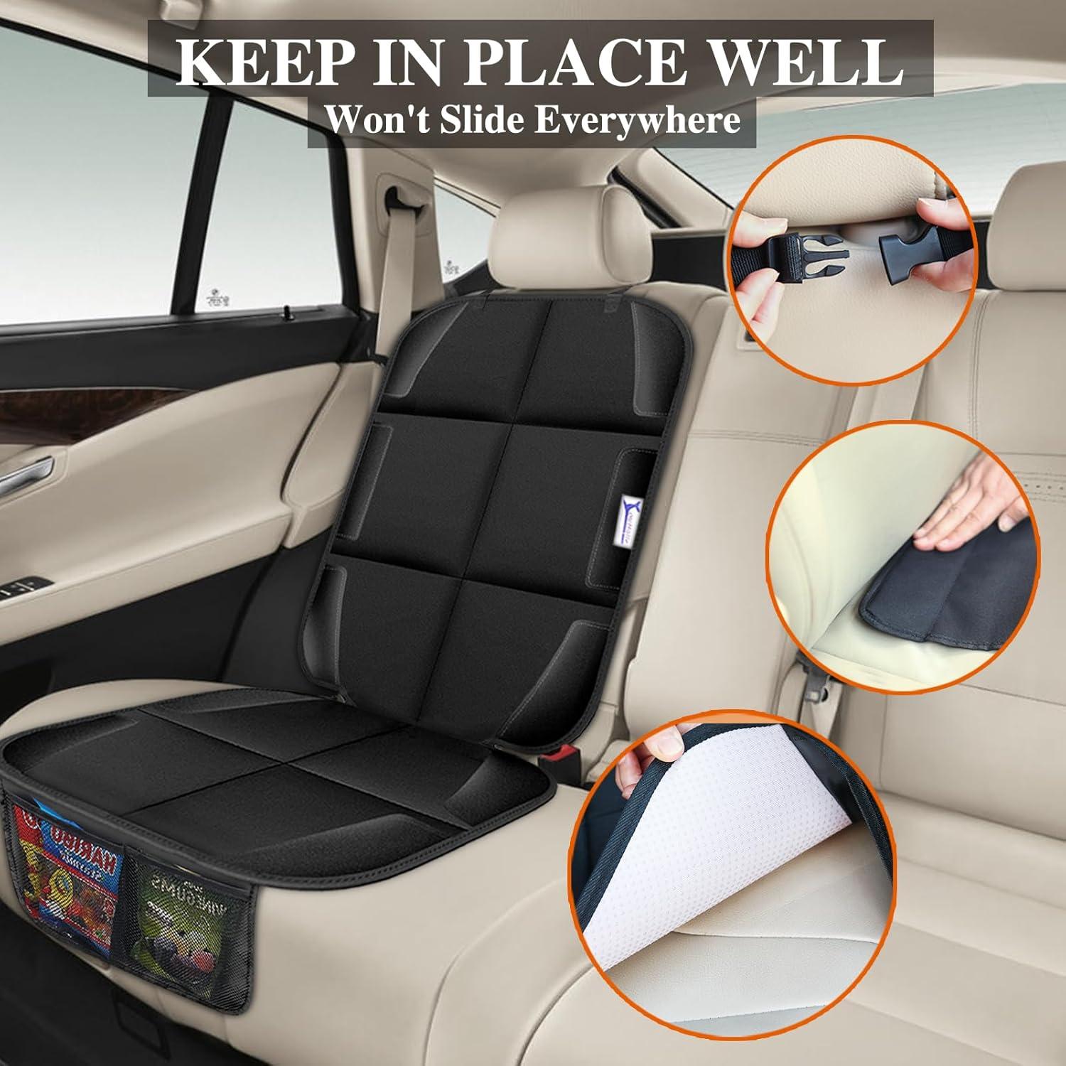Protector de Asiento de Coche Gowhalle Negro Impermeable 1pc