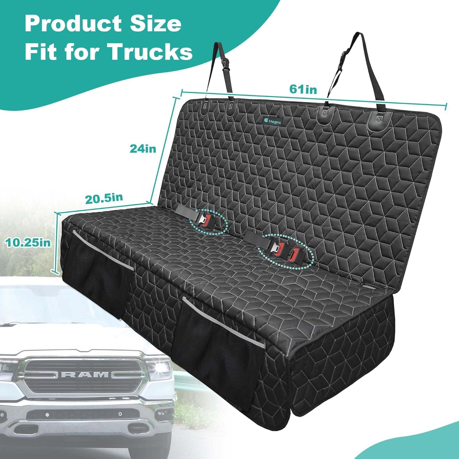 Funda de Asiento para Perros Meginc para Camiones 600D Impermeable