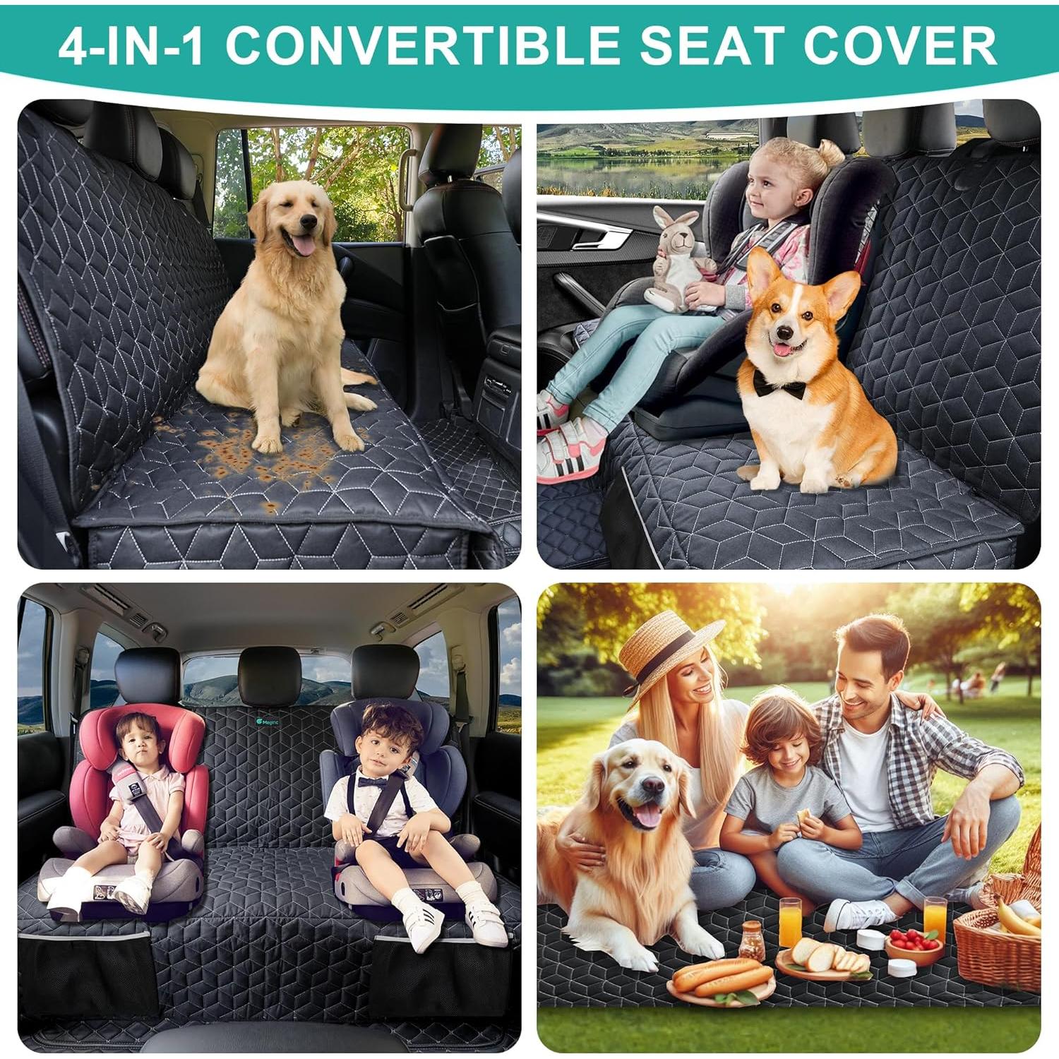 Funda de Asiento para Perros Meginc para Camiones 600D Impermeable