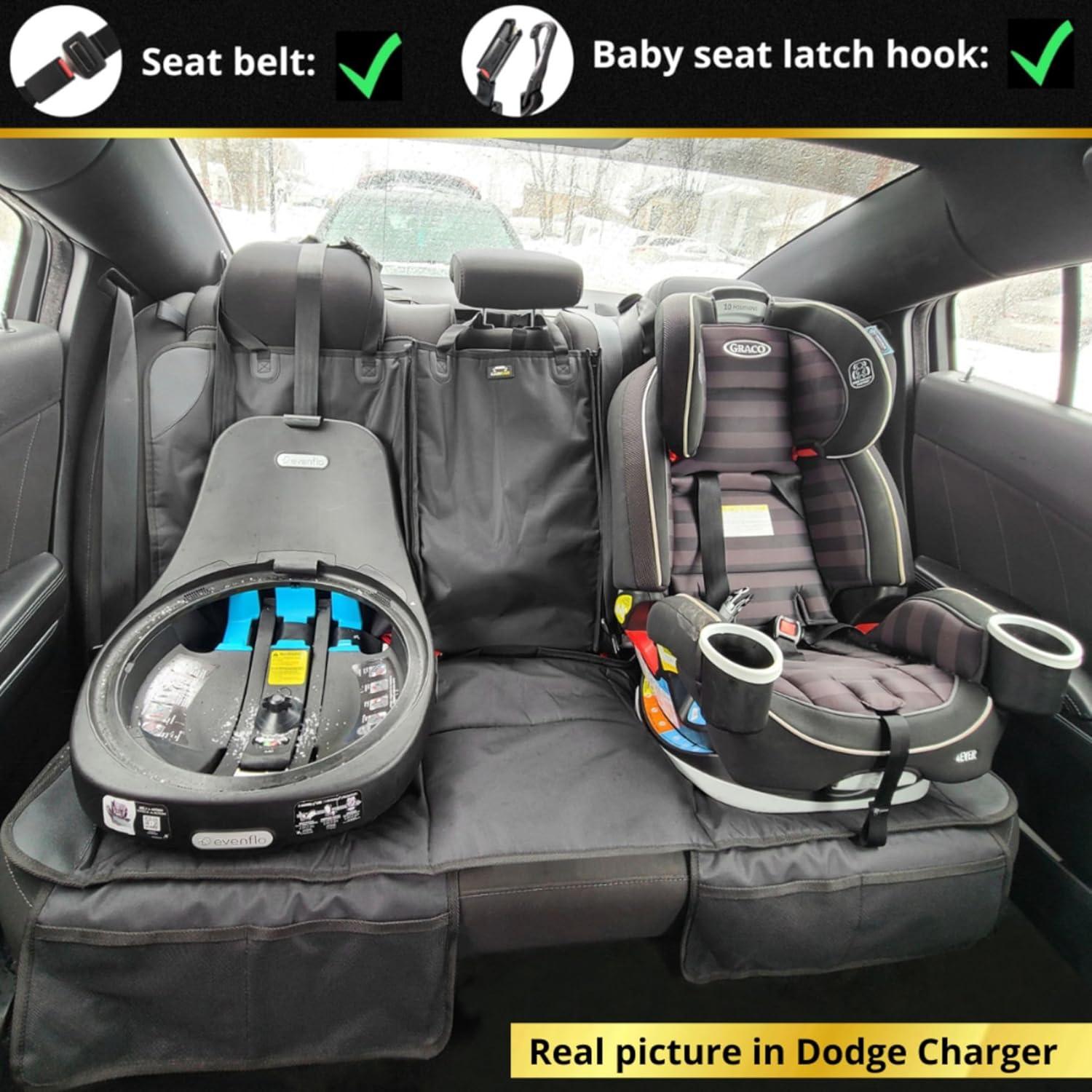 Protector de Asiento de Coche Caricar Universal Negro Impermeable