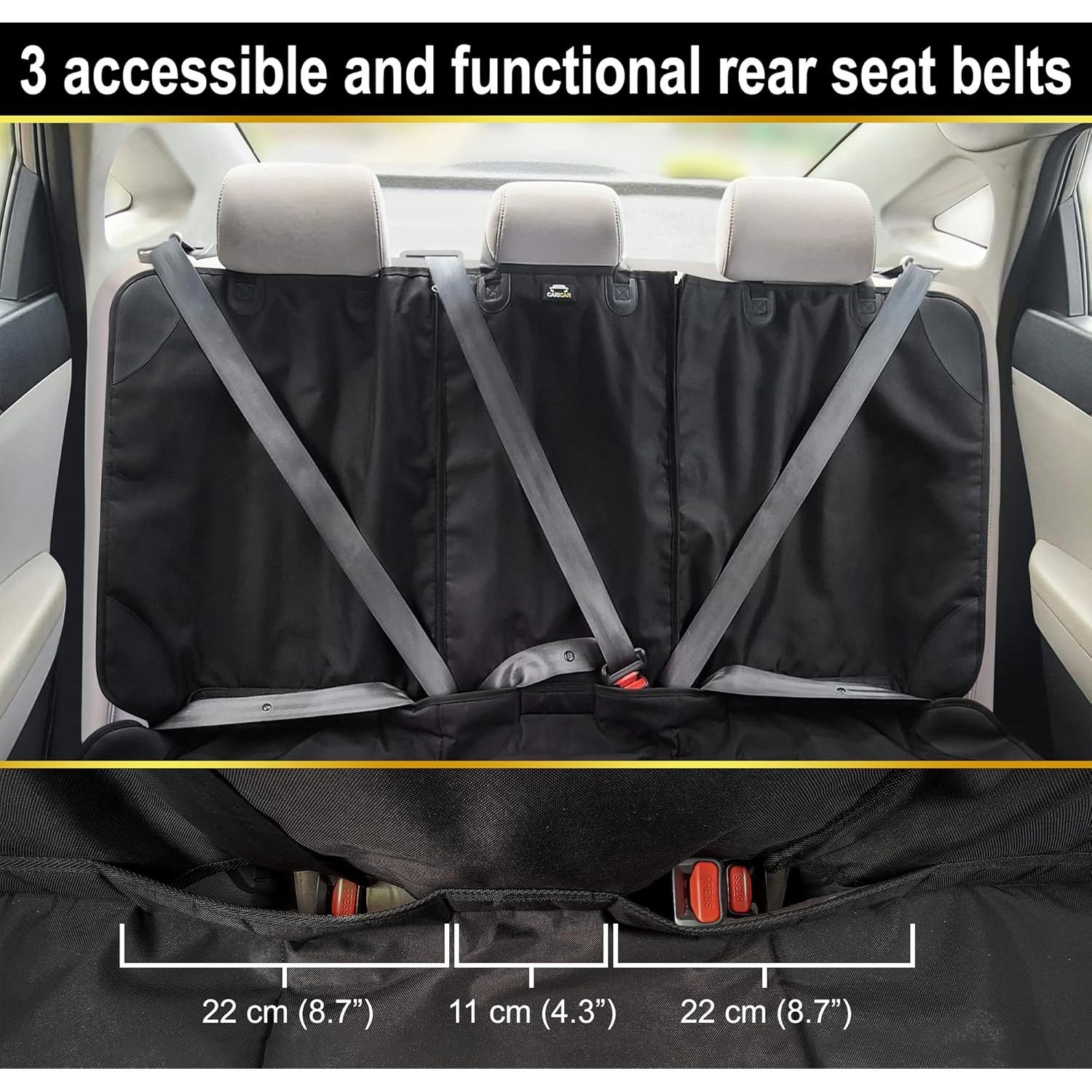 Protector de Asiento de Coche Caricar Universal Negro Impermeable