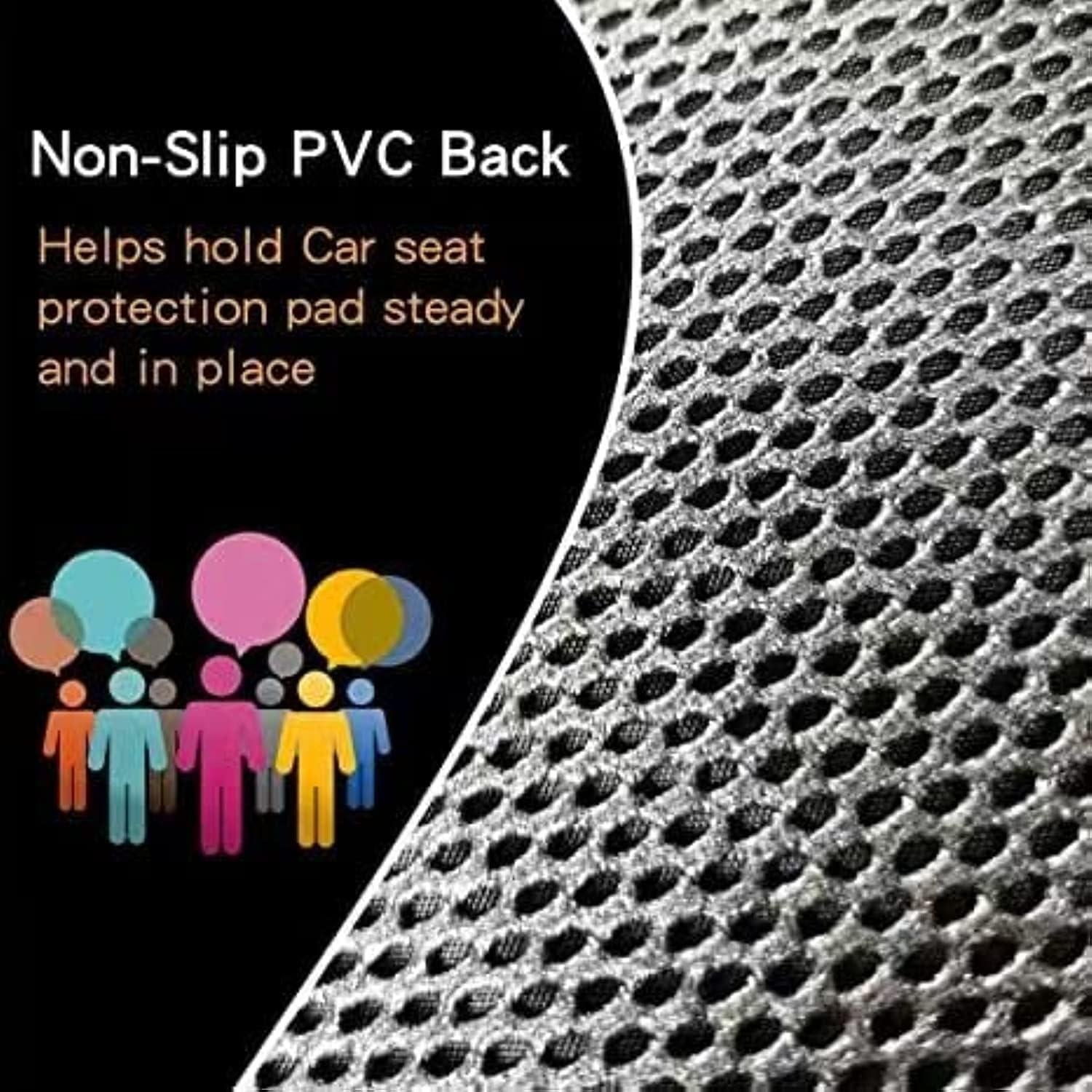 Protector de Asiento de Coche Funbliss FB2003 Negro Acolchado