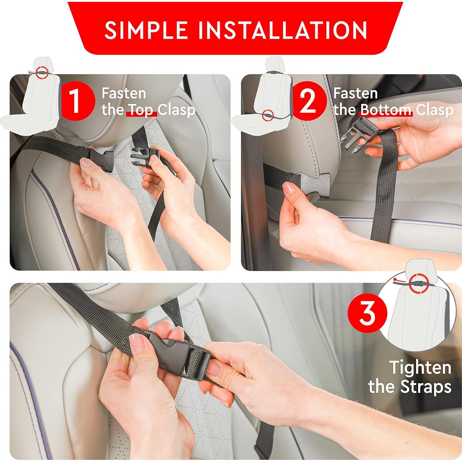 Protector de Asiento Trasero Helteko Mat de Patadas XL 2 Pzas