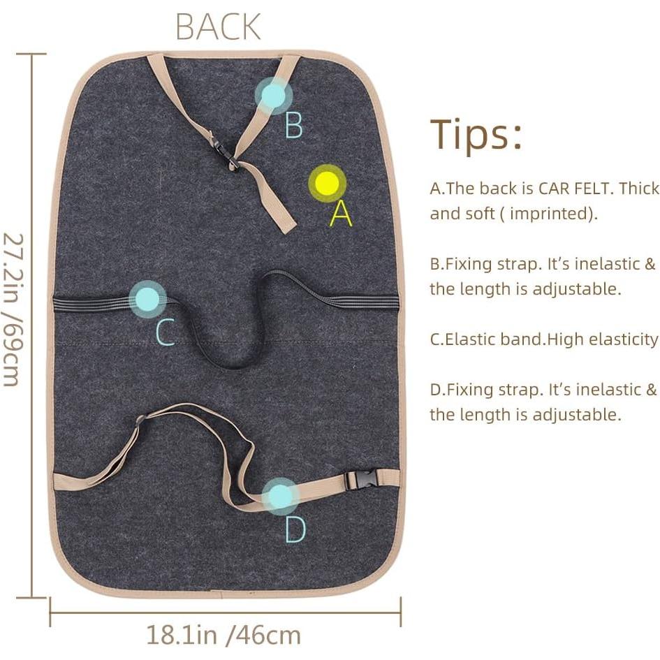 Protector de Asiento Trasero Pefirst Beige 2-Pack Impermeable