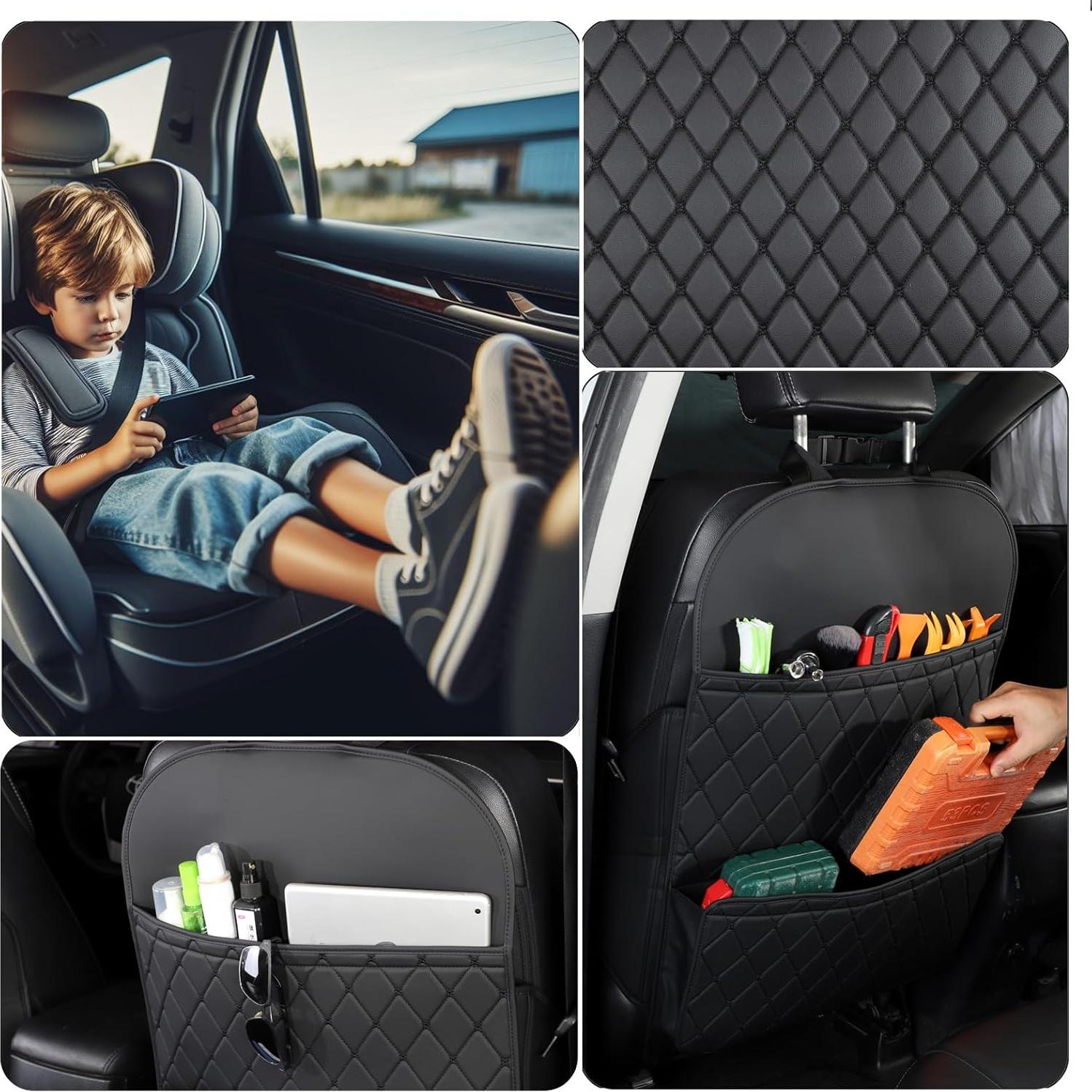 Protector de Respaldo de Asiento TAIKOO con Organizador Negro