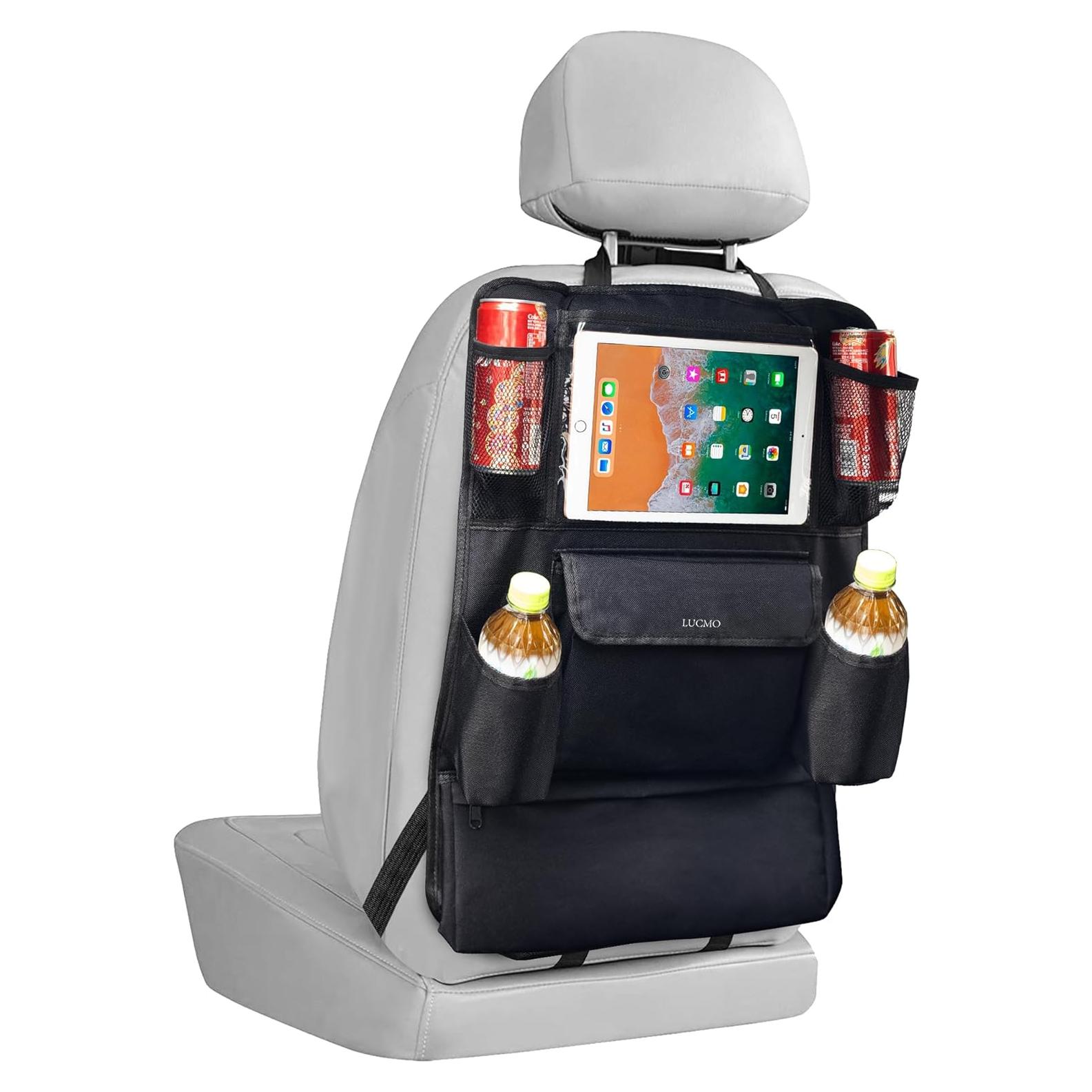 Organizador de Asiento Trasero LUCMO con Soporte para Tableta - Negro