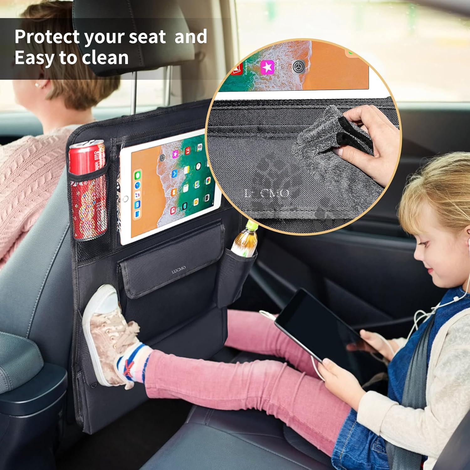 Organizador de Asiento Trasero LUCMO con Soporte para Tableta - Negro