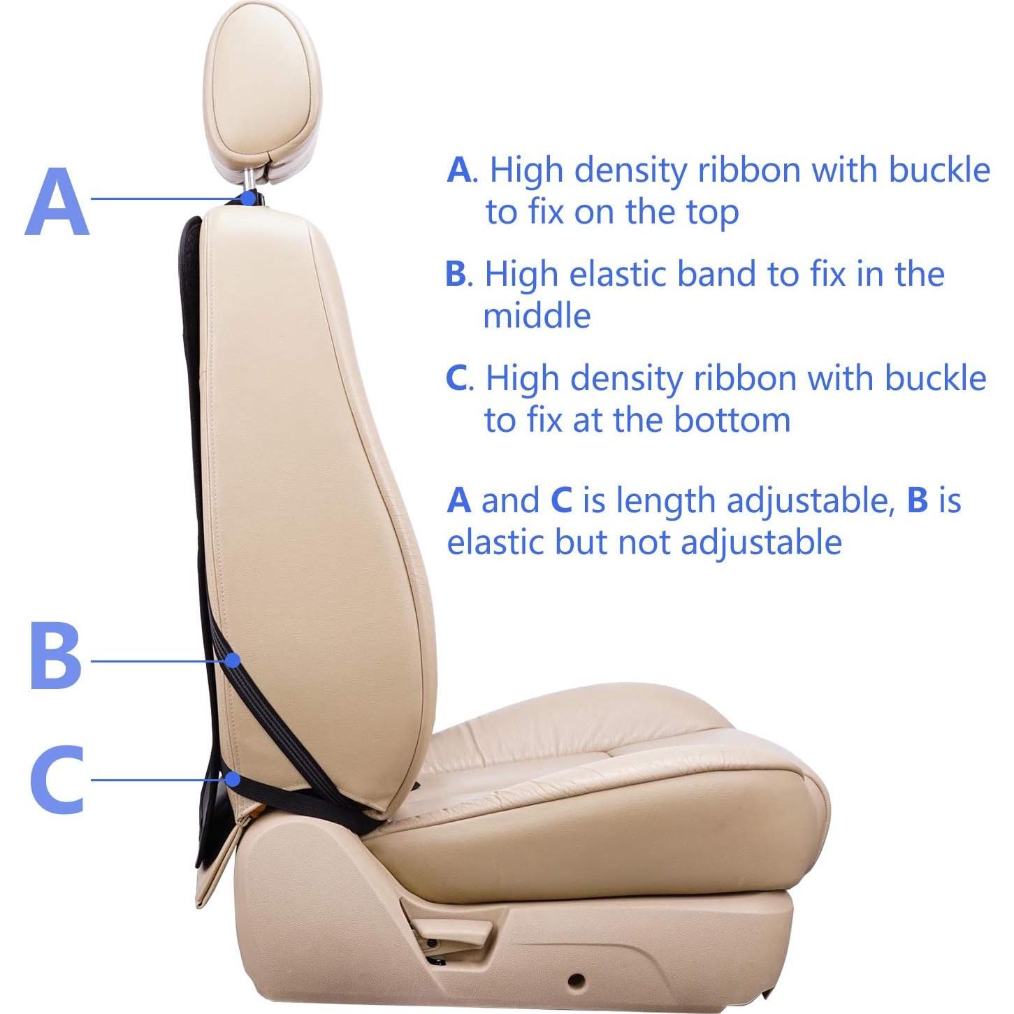 Protector de Asiento de Coche Viaviat FT016 Negro 2-Pack