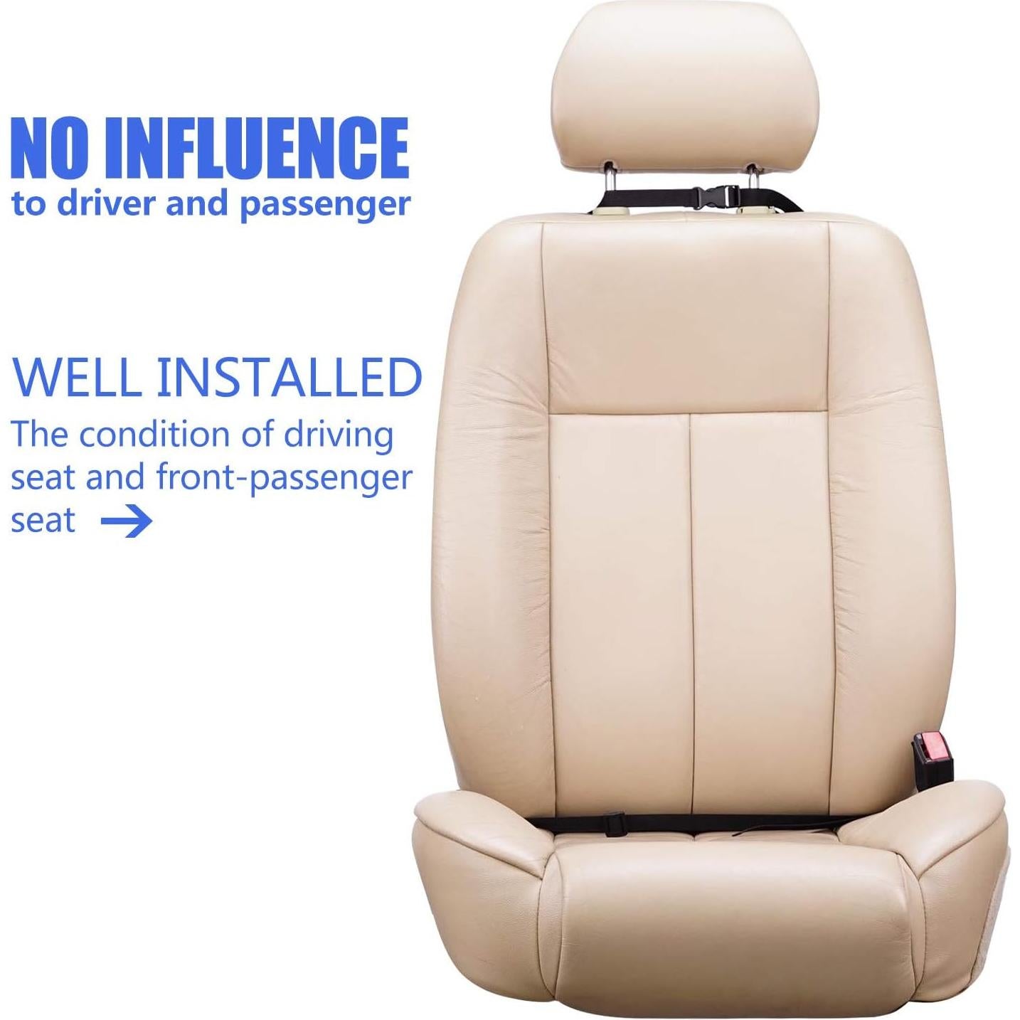 Protector de Asiento de Coche Viaviat FT016 Negro 2-Pack