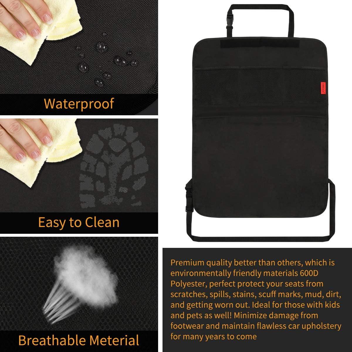 Organizador de Asiento Trasero Kaiphy - 2 Piezas, Impermeable, Soporte para Tableta 25.4cm