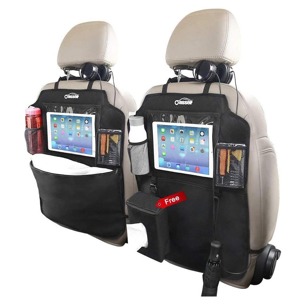 Organizador de Asiento Trasero Oasser E2 Kick Mats con Soporte para iPad