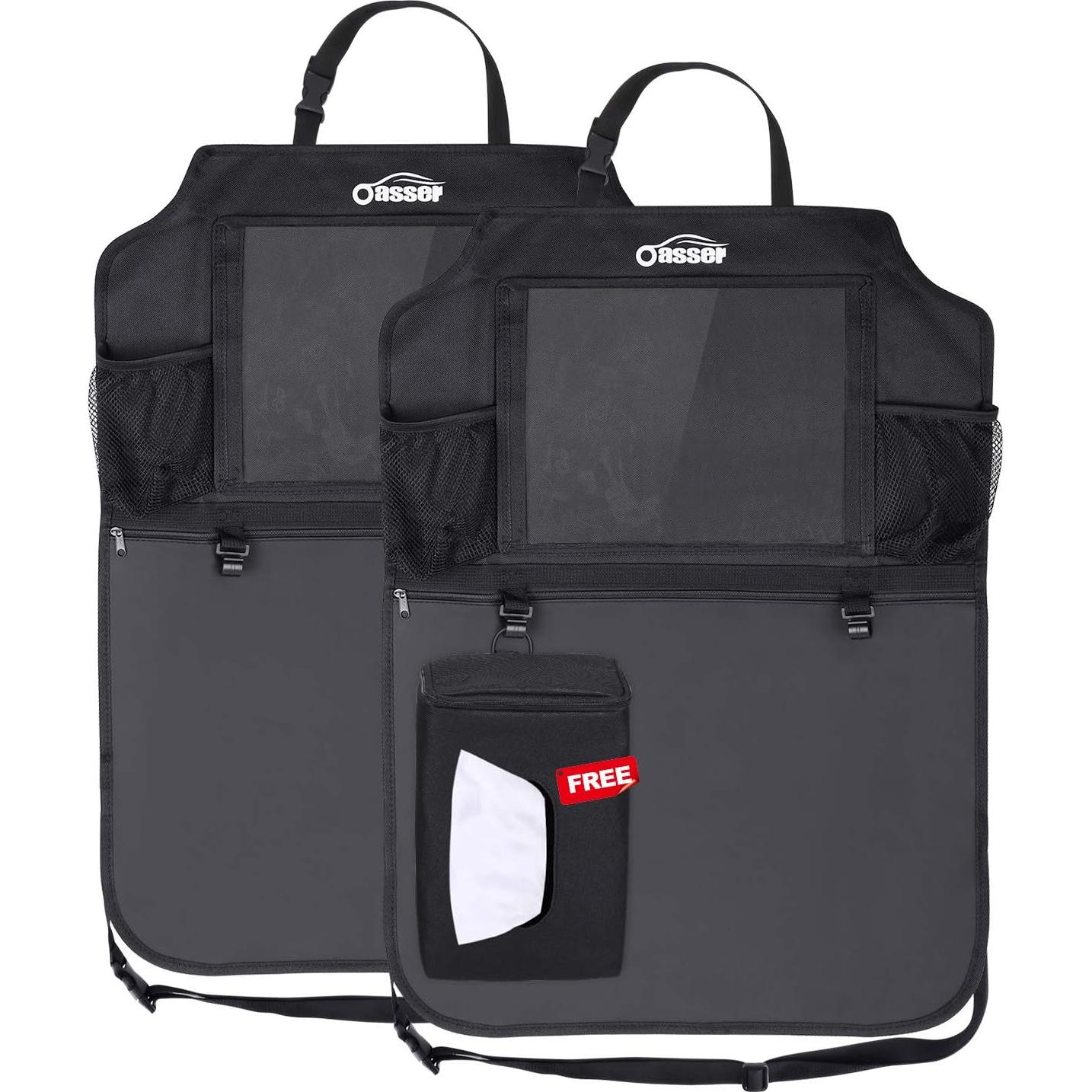 Organizador de Asiento Trasero Oasser E2 Kick Mats con Soporte para iPad