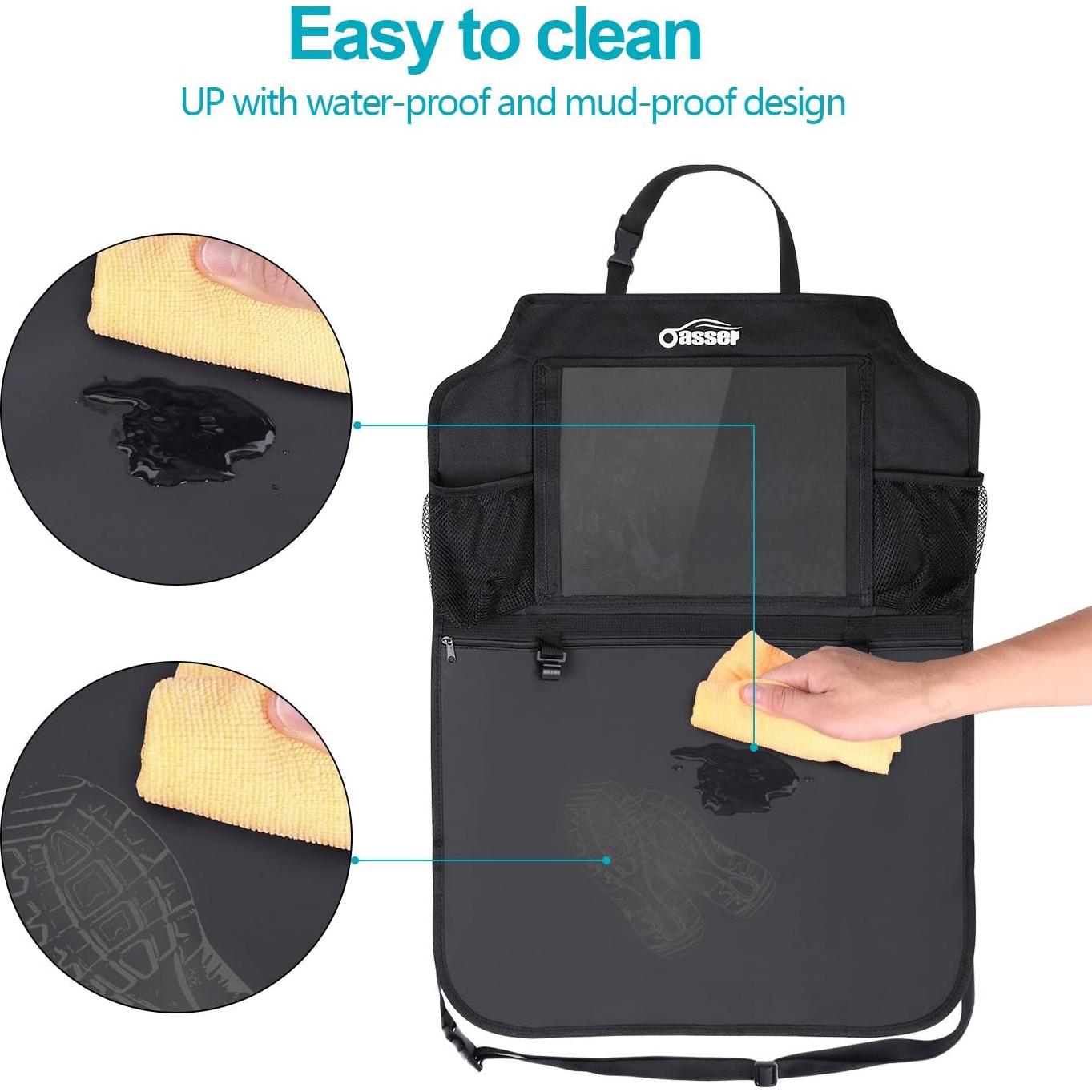 Organizador de Asiento Trasero Oasser E2 Kick Mats con Soporte para iPad