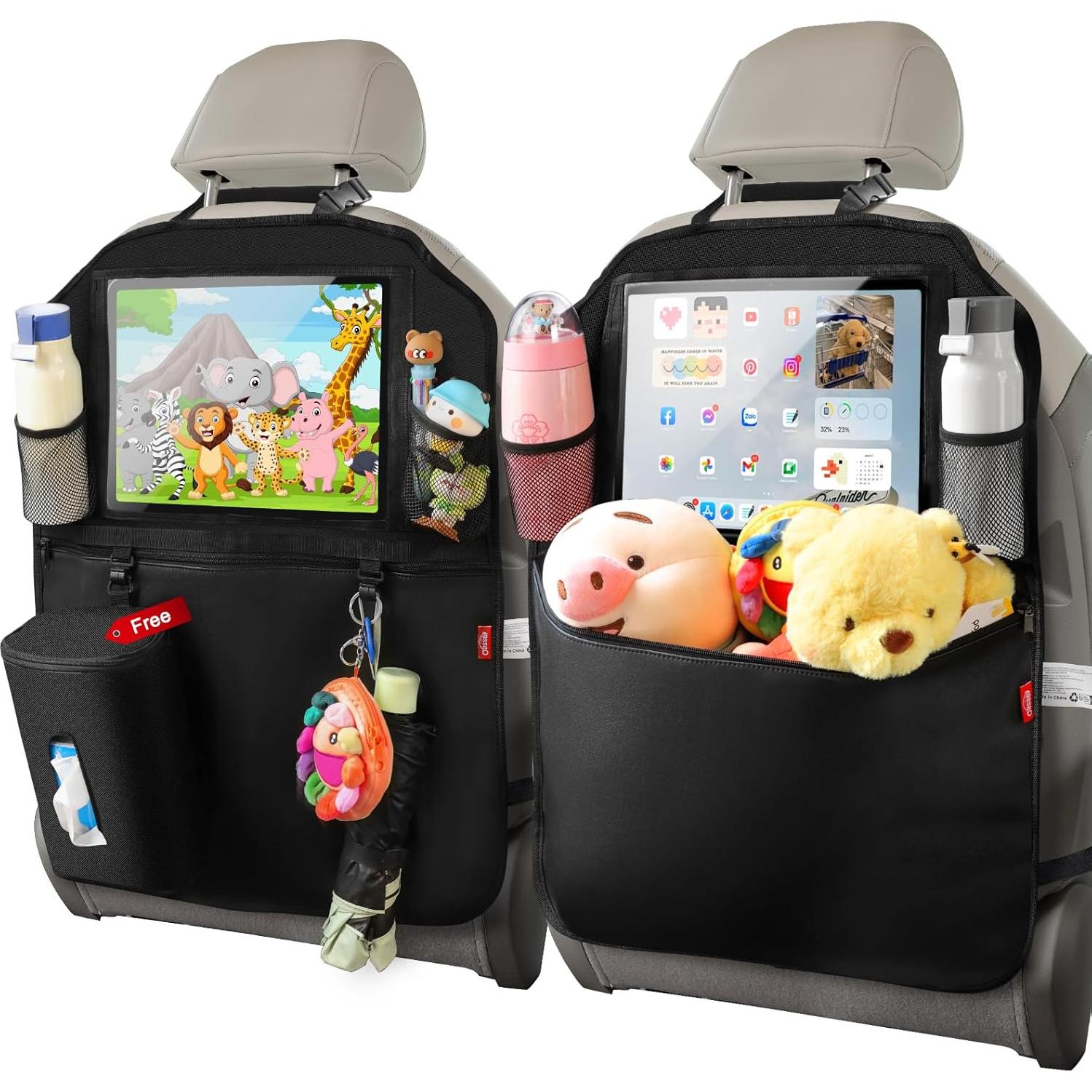 Organizador de Asiento Trasero Oasser E2 Kick Mats con Soporte para iPad