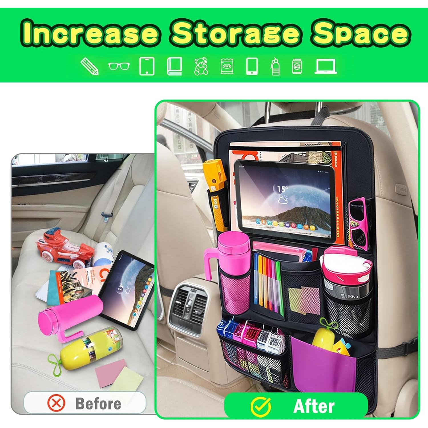 Organizador de Asiento Trasero de Auto AXELECT - 2 Paquete