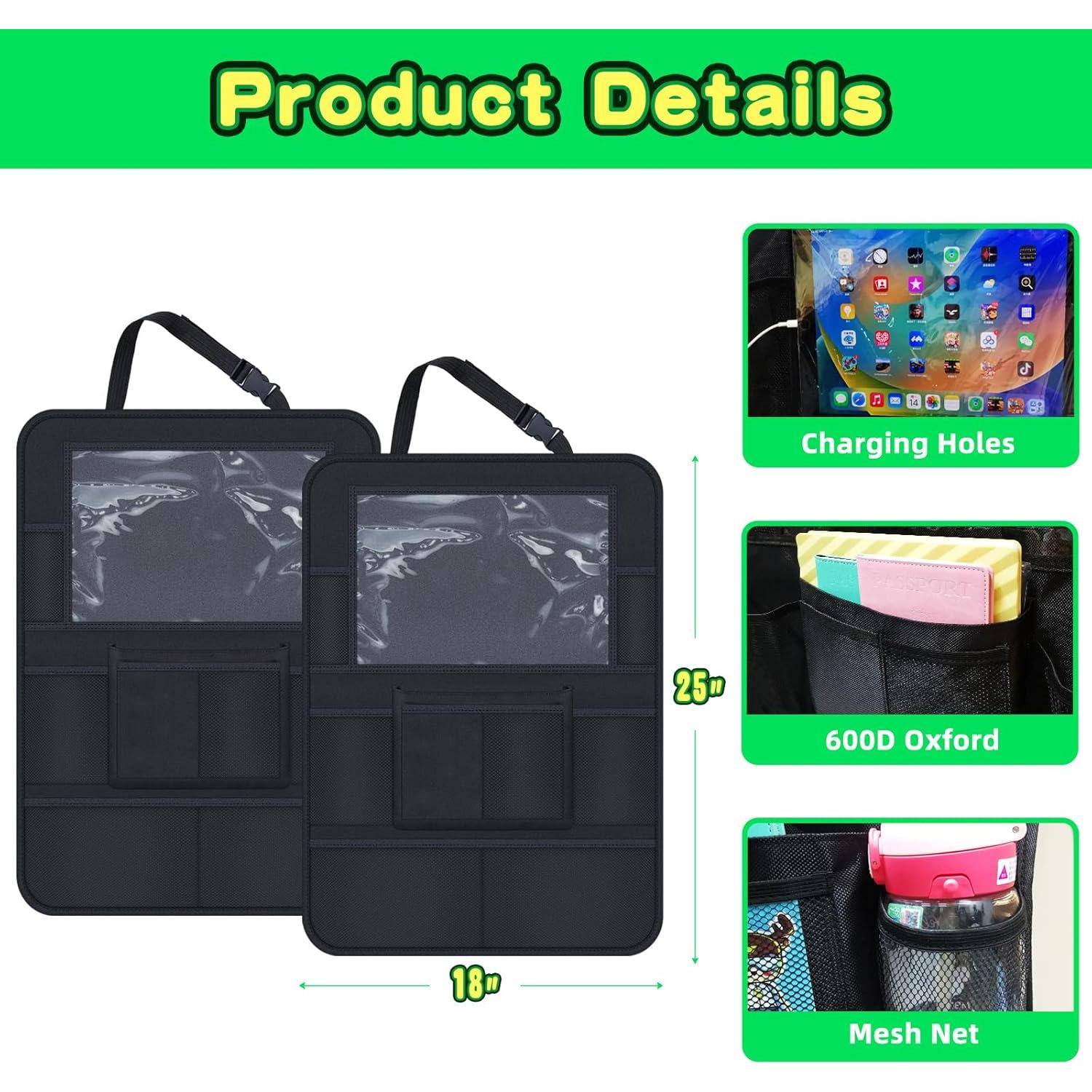 Organizador de Asiento Trasero de Auto AXELECT - 2 Paquete