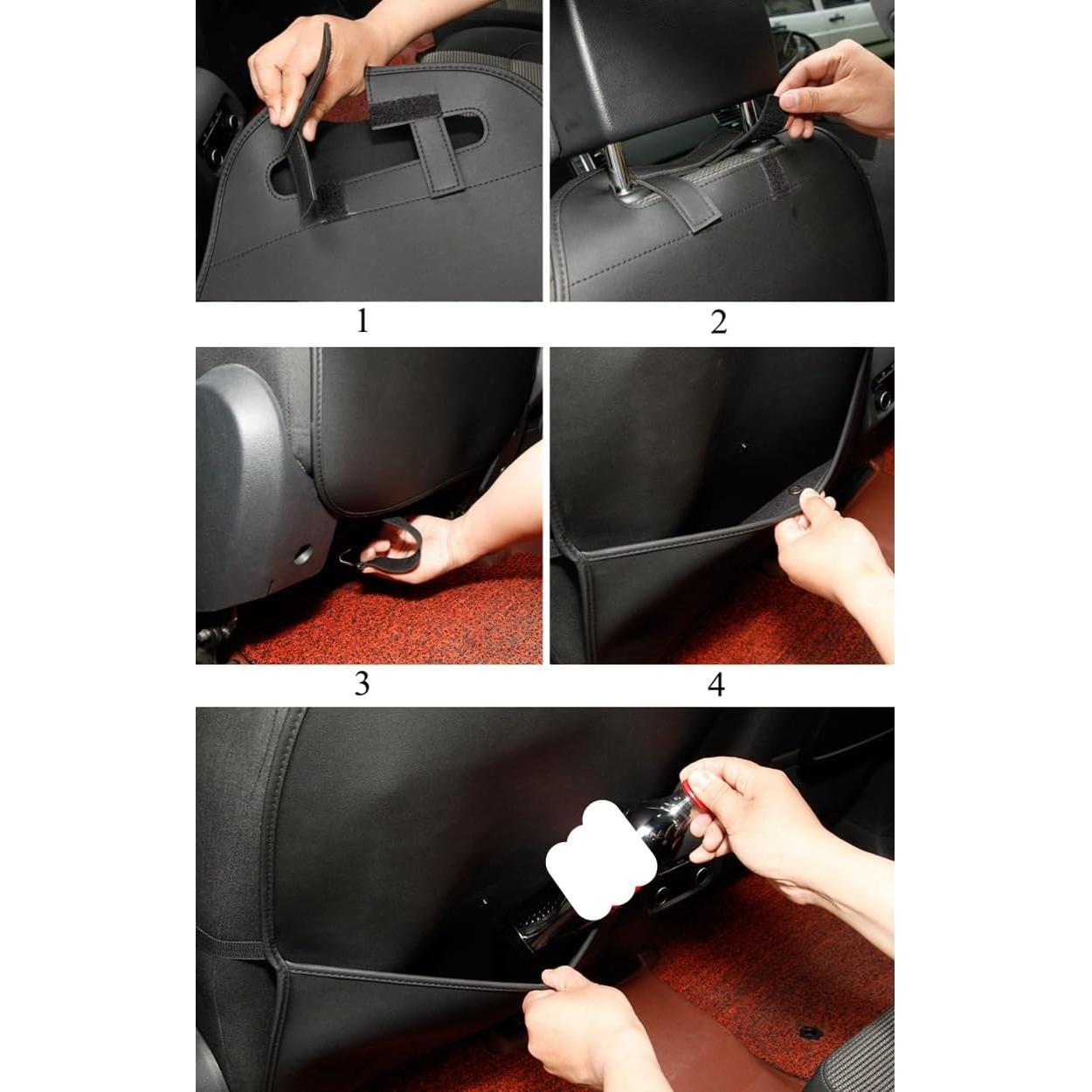 Protector de Respaldo de Asiento HCMAX Negro Impermeable 45x79cm