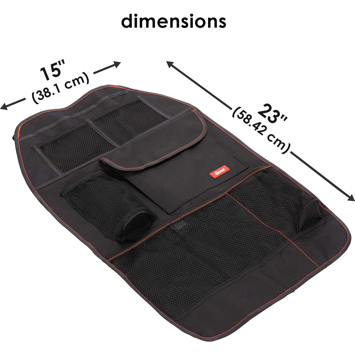 Organizador de Asiento Trasero Diono Stow n Go, Negro, 45.7x25.4 cm