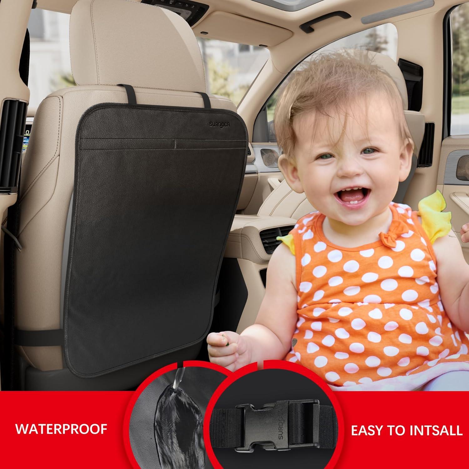 SURDOCA Protector de Asiento Trasero para Niños Impermeable