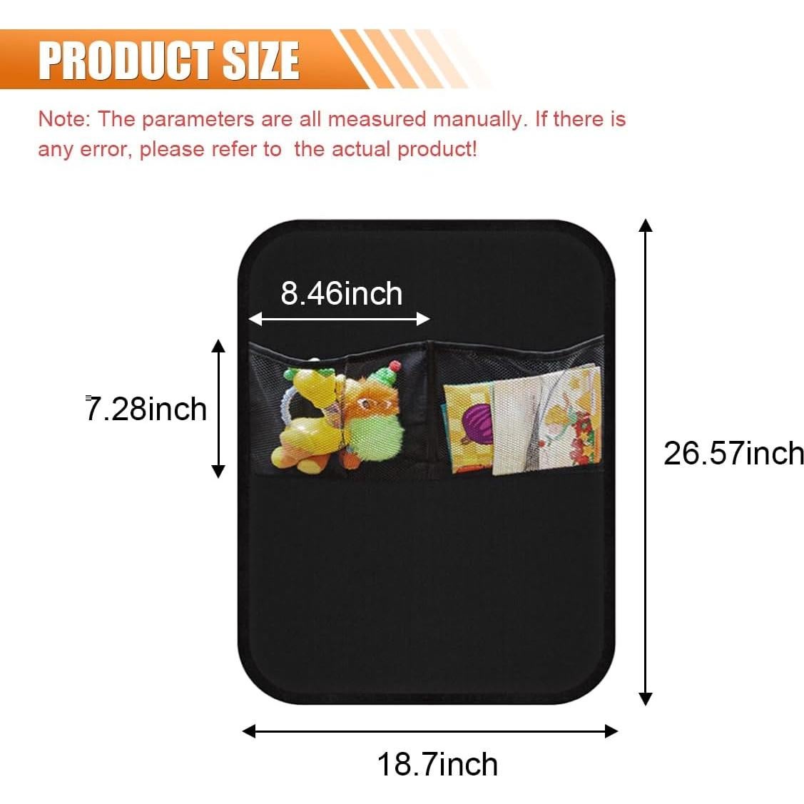 Organizador de Asiento Trasero JOYCOURT - Protector Impermeable 67x47cm