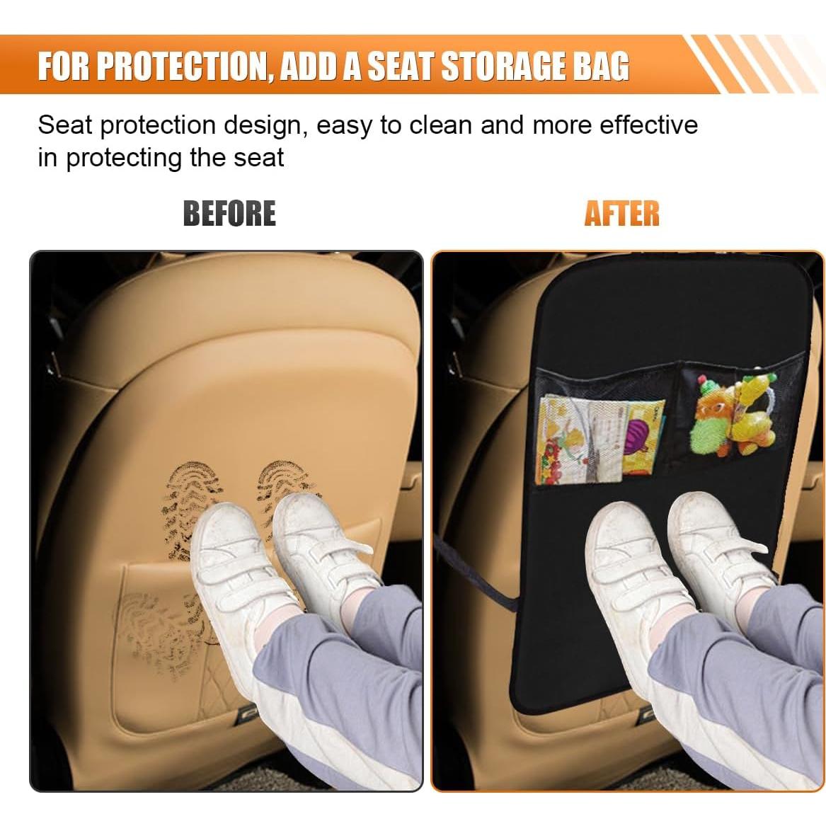 Organizador de Asiento Trasero JOYCOURT - Protector Impermeable 67x47cm