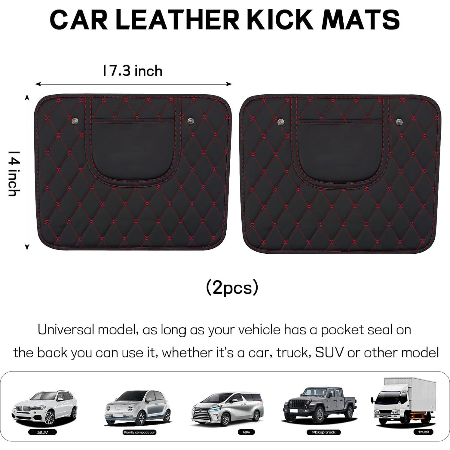 Protectores de Patadas para Auto Wogomz - 2 Piezas Rojo