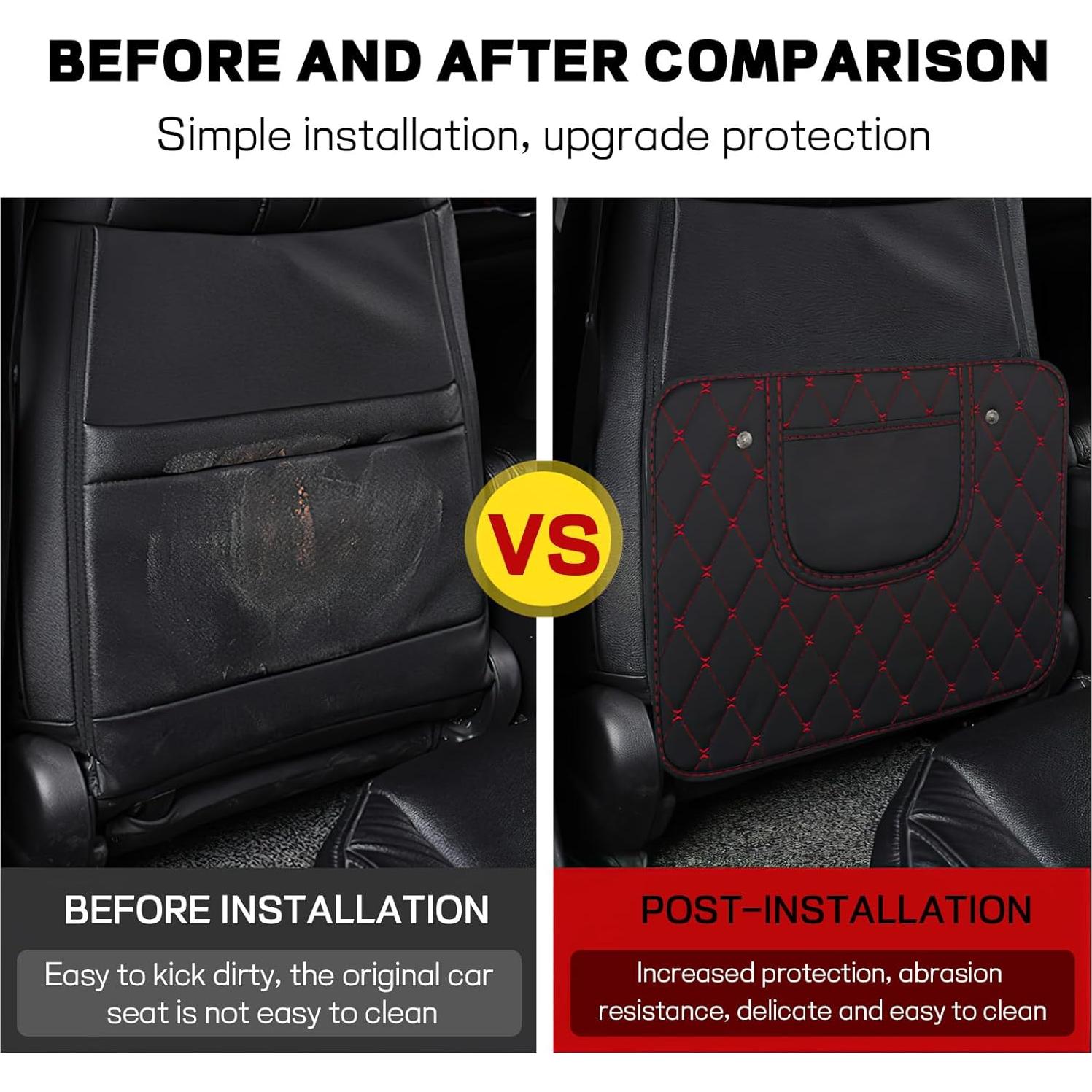 Protectores de Patadas para Auto Wogomz - 2 Piezas Rojo