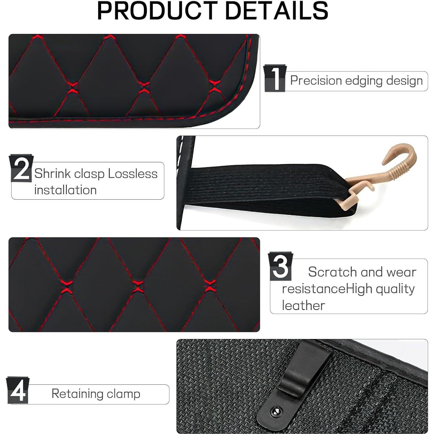 Protectores de Patadas para Auto Wogomz - 2 Piezas Rojo