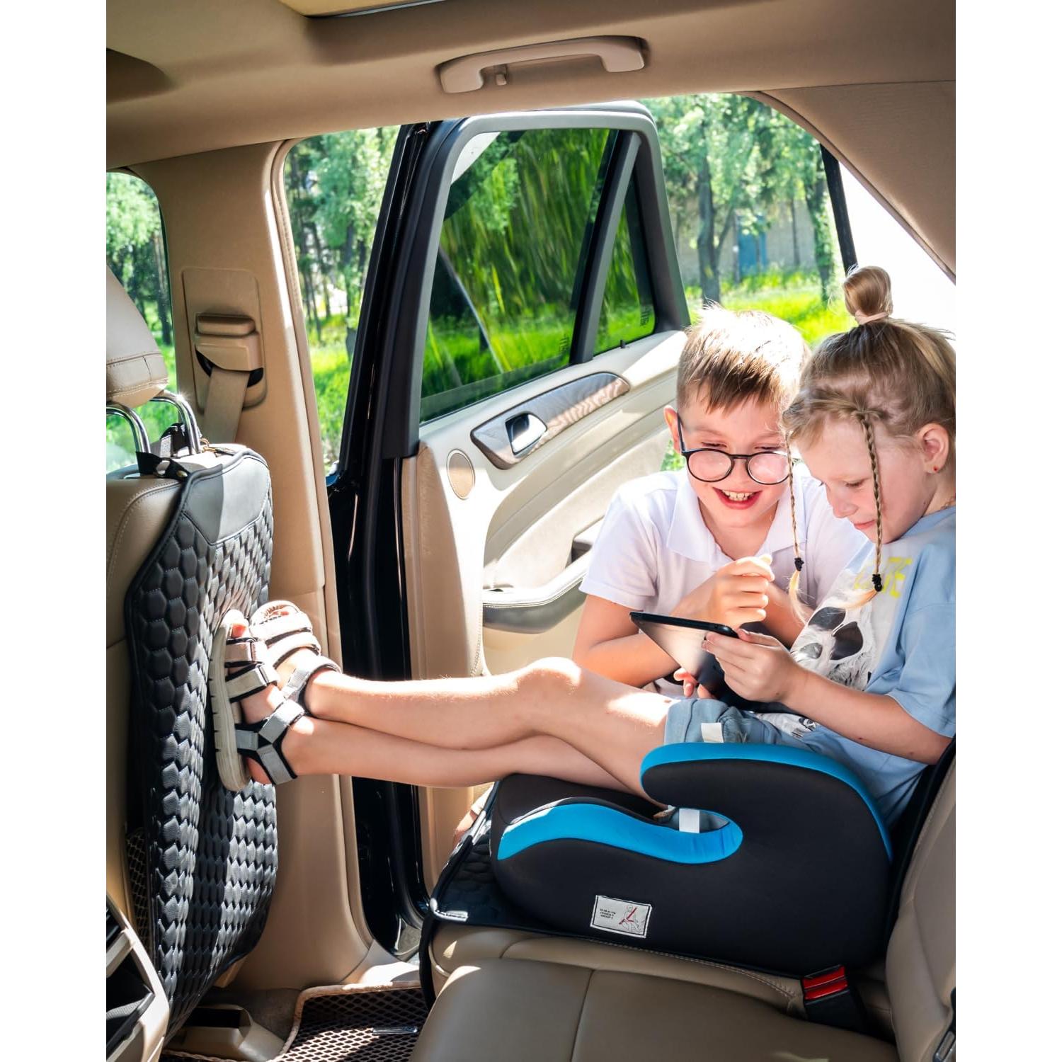 Protector de Asiento Trasero Owleys de Eco-Cuero Negro