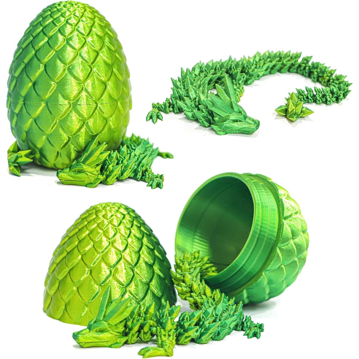 Huevo de Dragón Flavery con Dragón Articulado 30 cm