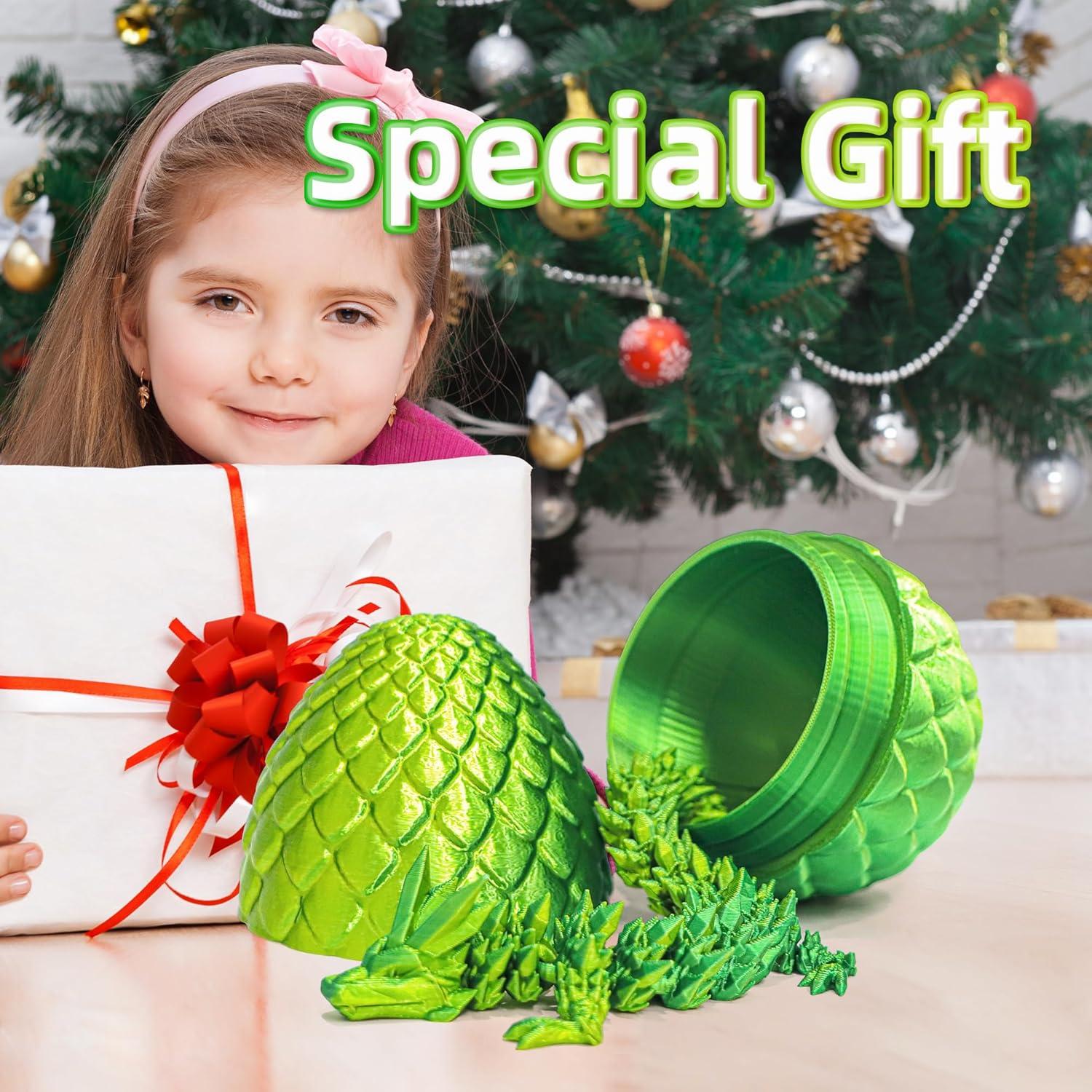 Huevo de Dragón Flavery con Dragón Articulado 30 cm